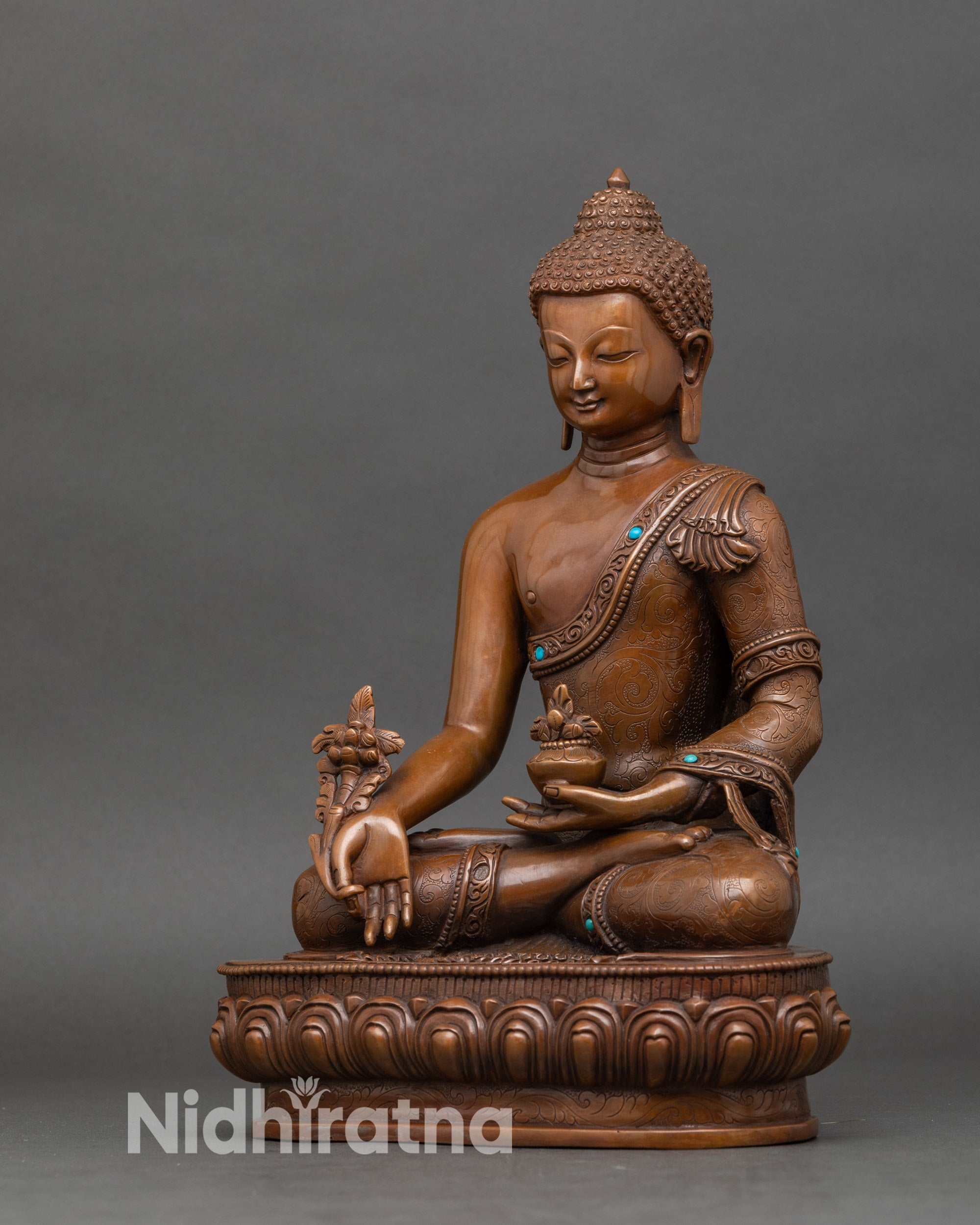 Medicine Buddha Statue | Handmade Buddhist Deity from Nepal
