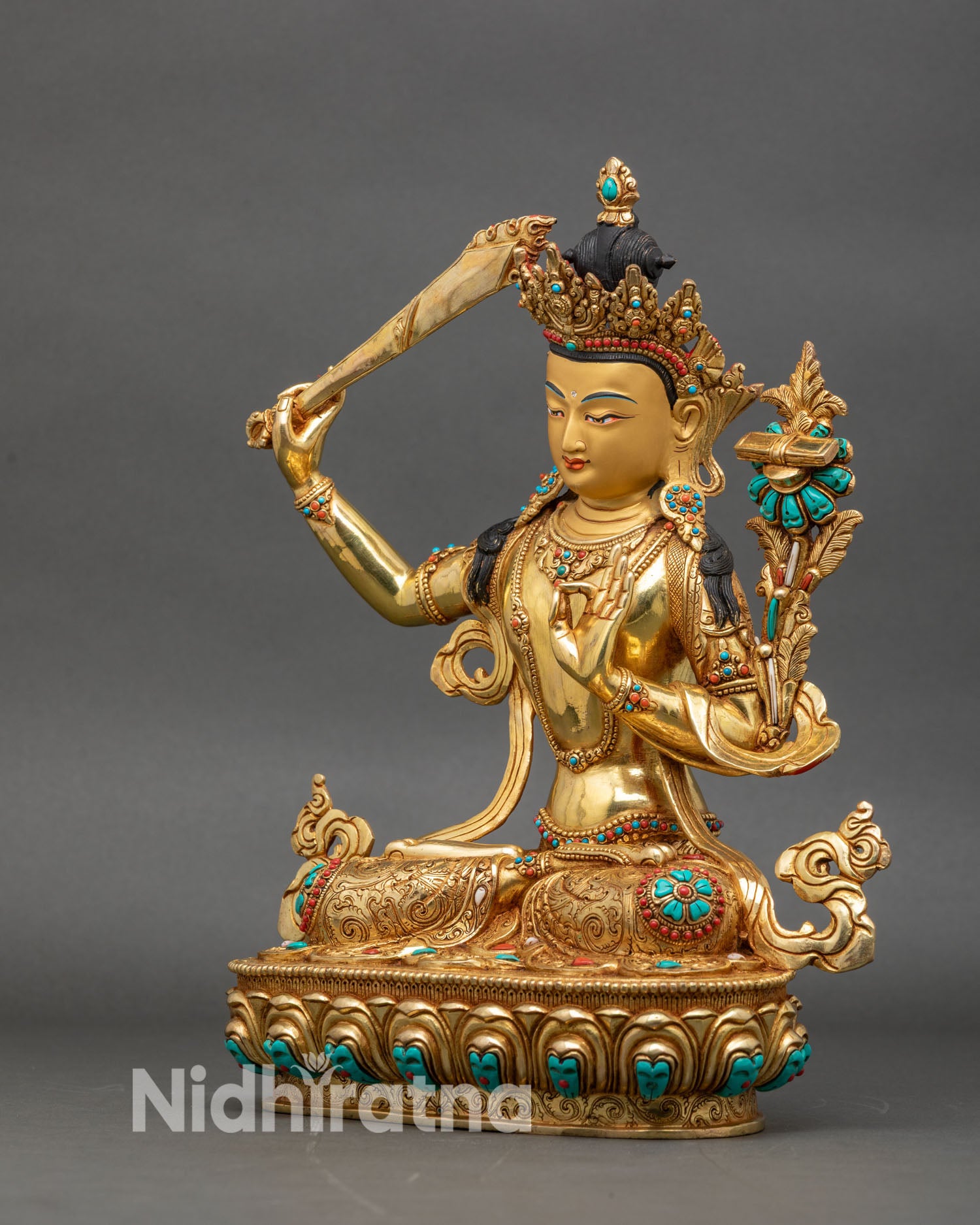 Manjushri Statue - Symbol of Knowledge and Enlightenment