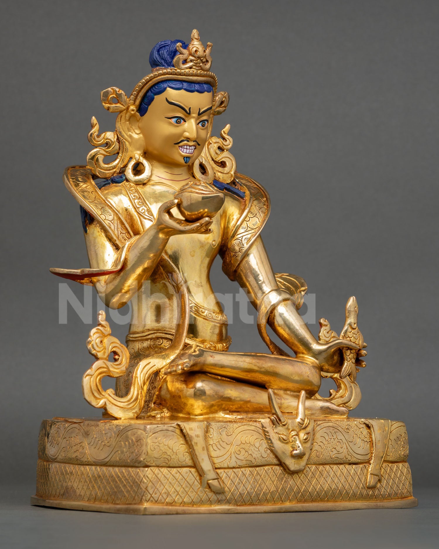 Handmade Tilopa Naropa Set | Buddhist Kagyu Master Sculpture