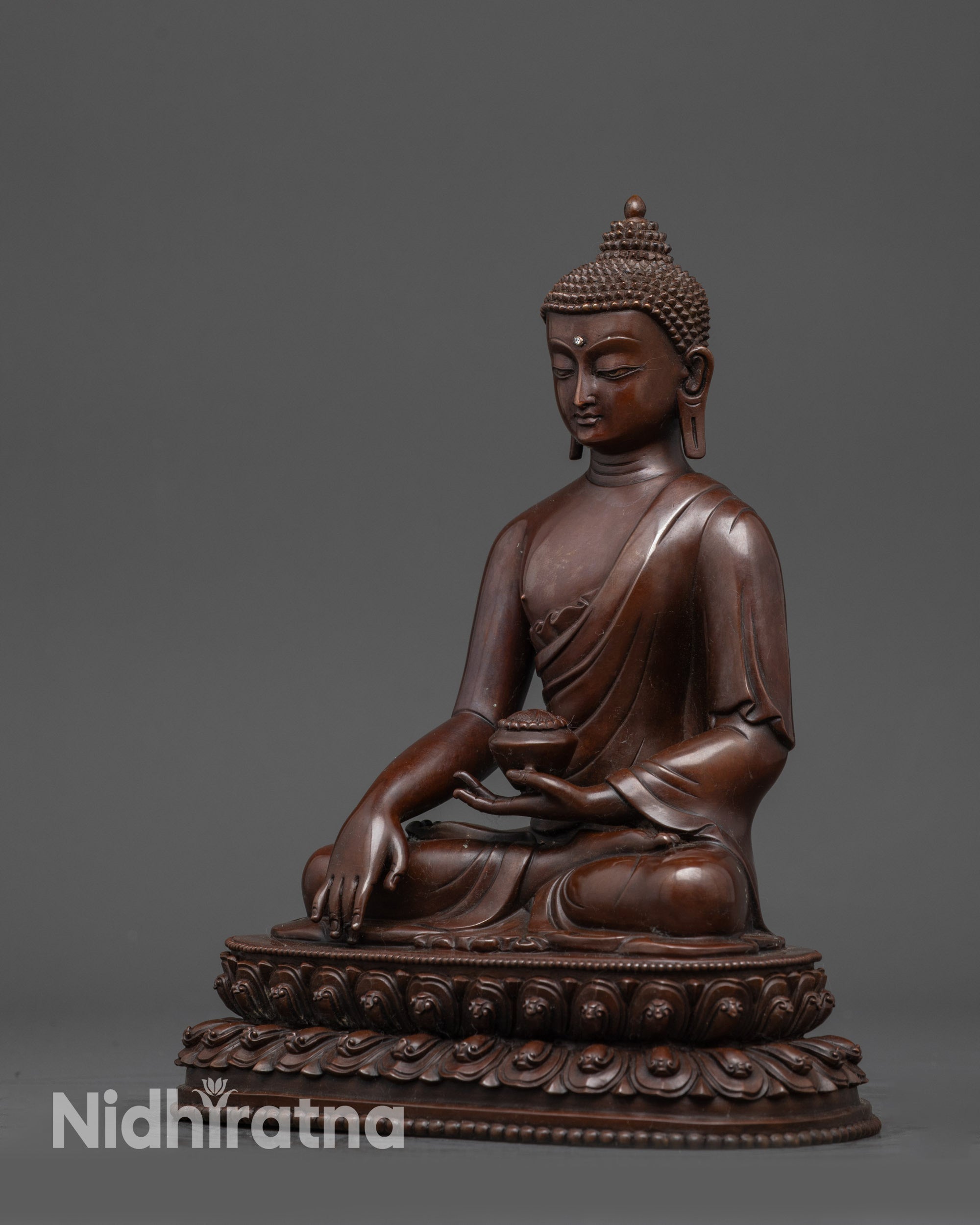 Oxidized Siddhartha Gautama Buddha Sculpture | Tibetan Buddhist Statue