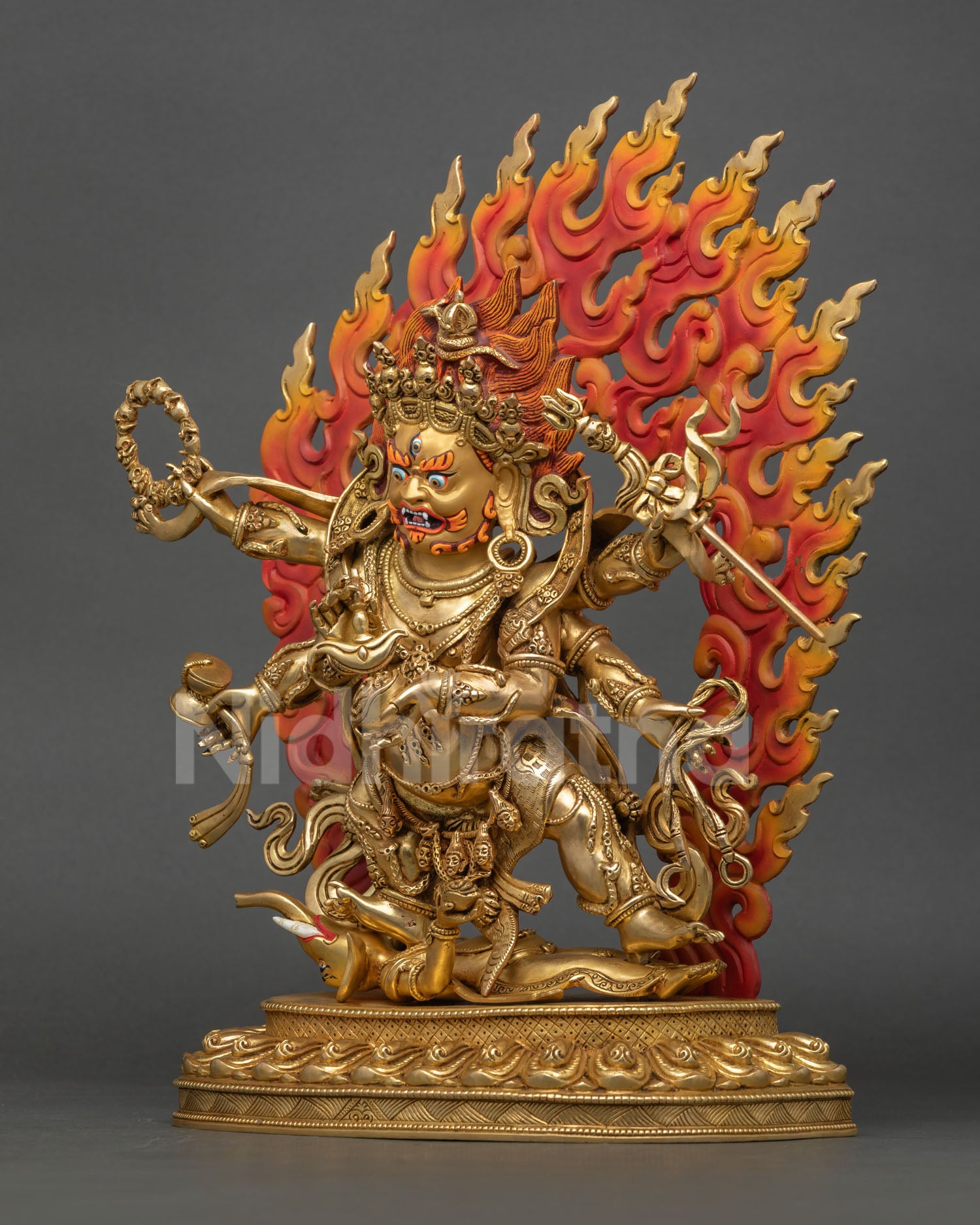 Six-Armed Mahakala Statue | Vajrayana Dharma Protector Deity