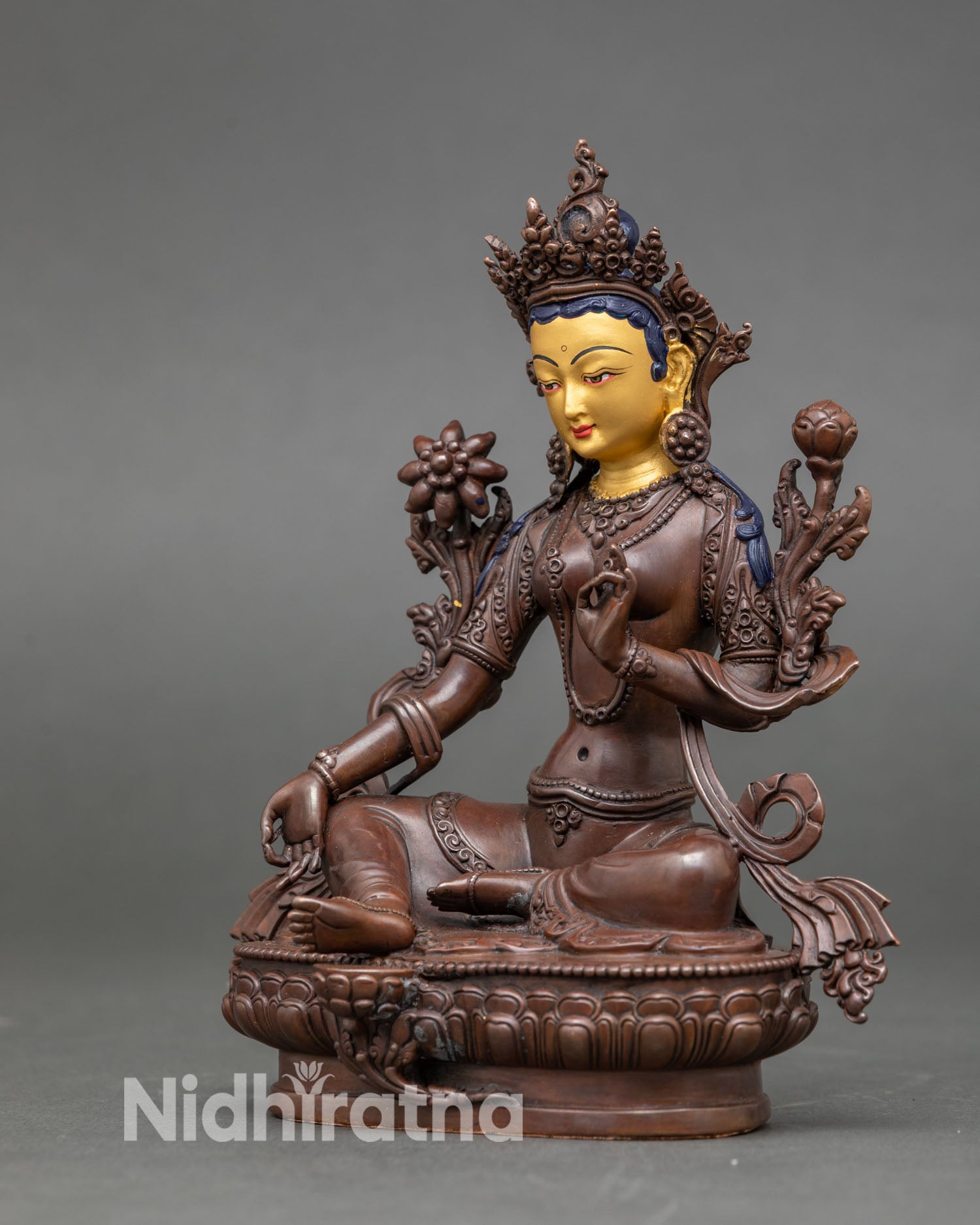 Green Tara Statue – Handcrafted Buddhist Art for Home & Altar