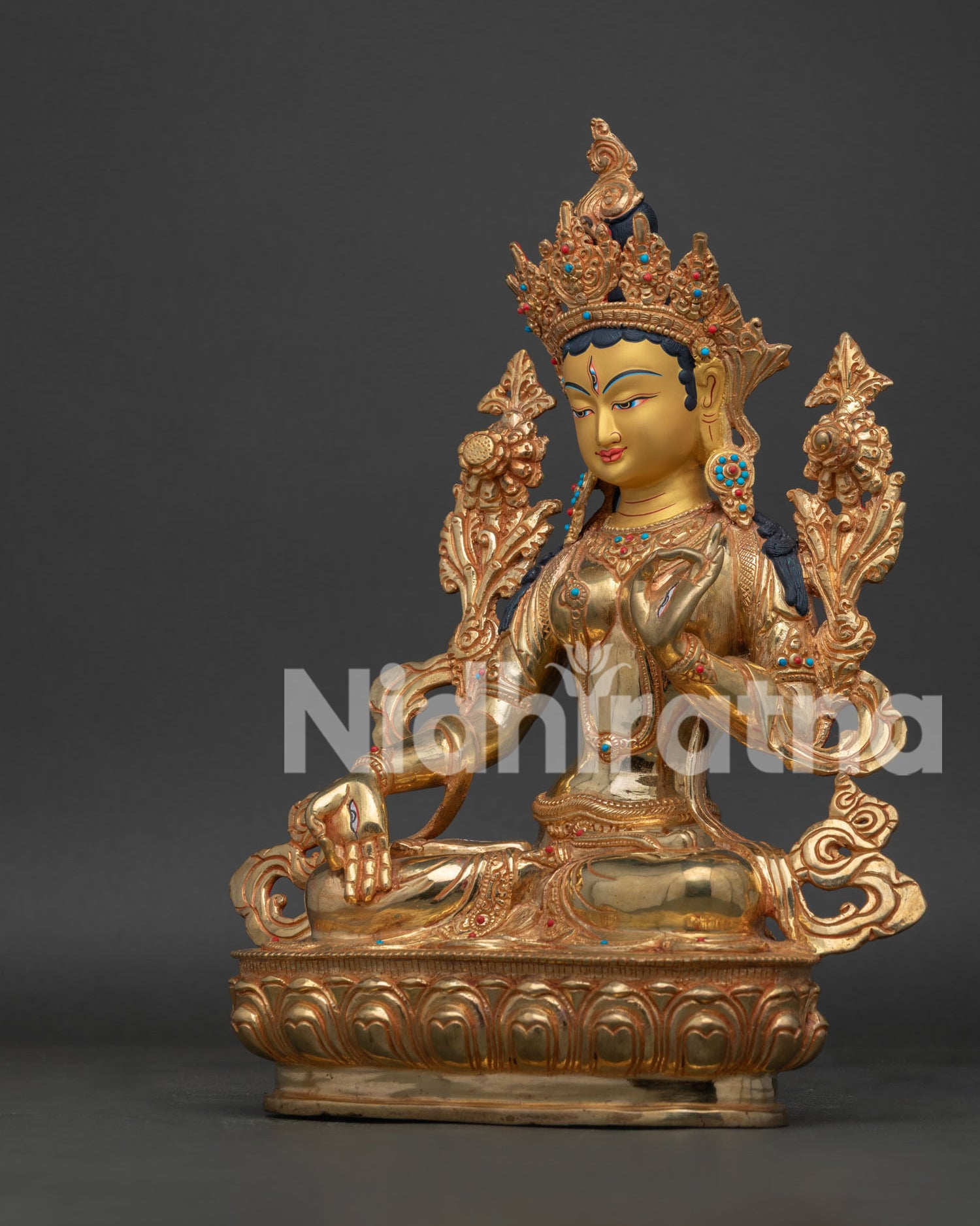 White Tara Statue | Traditional Lost-Wax Casting Art