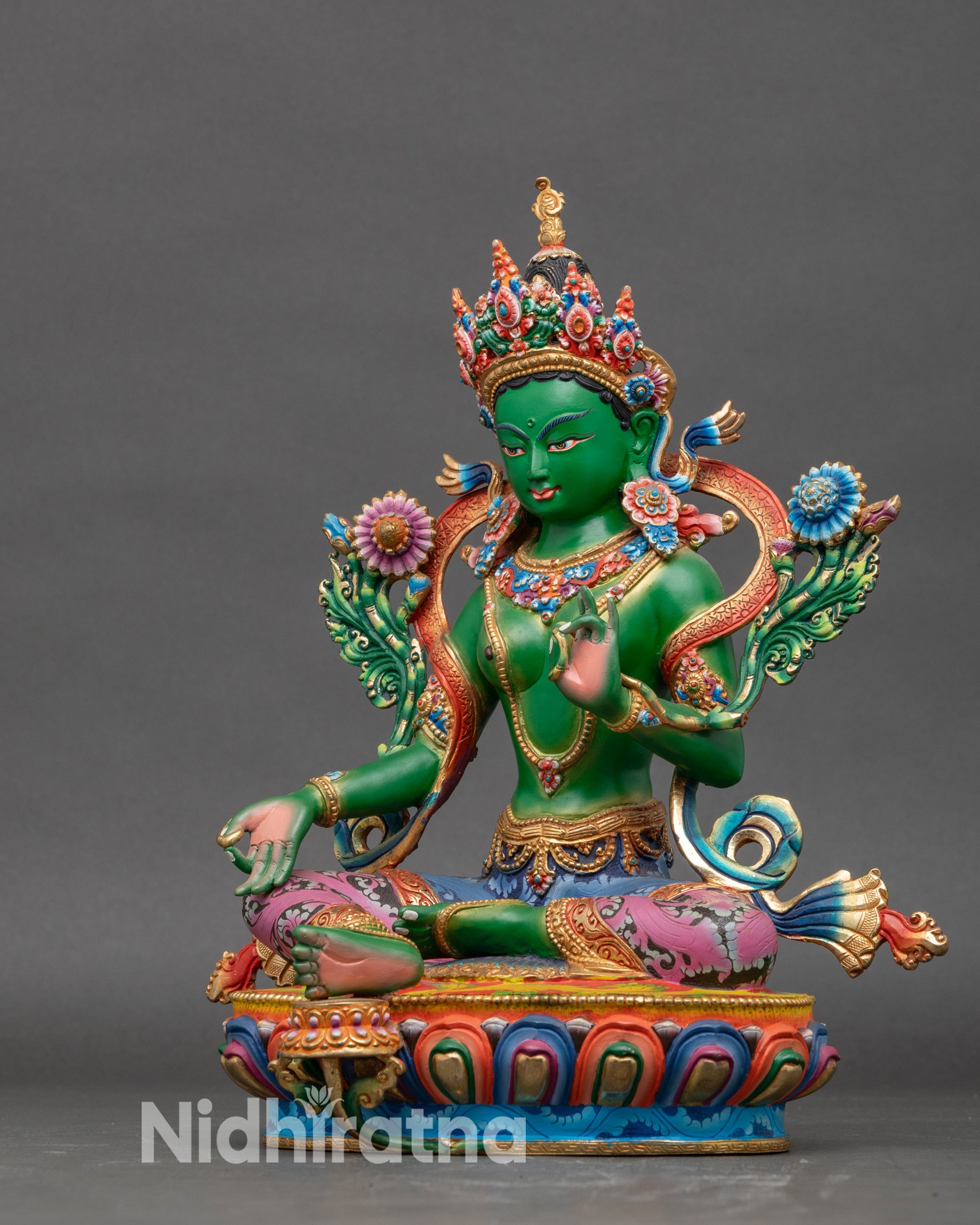 Green Tara Statue | Handcrafted Nepalese Buddhist Sculpture