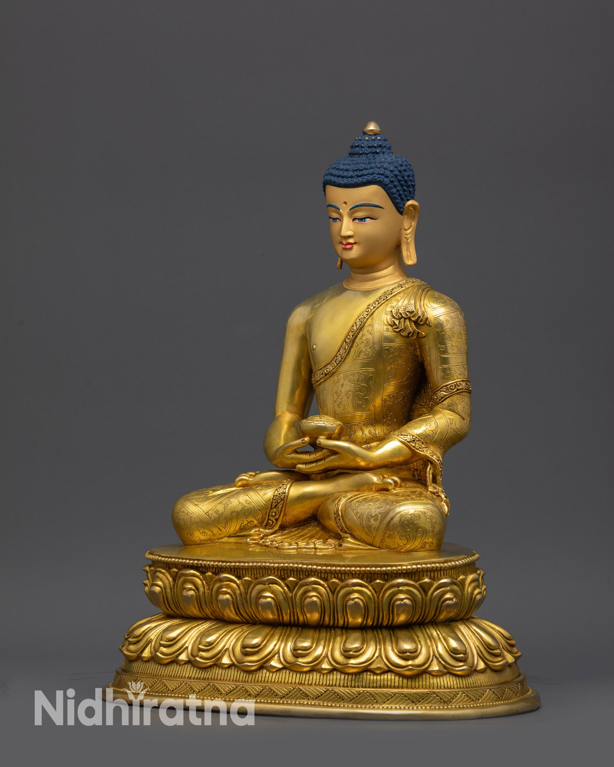 Exquisite Amitabha Buddha Statue | Artisan Crafted Devotional Sculpture