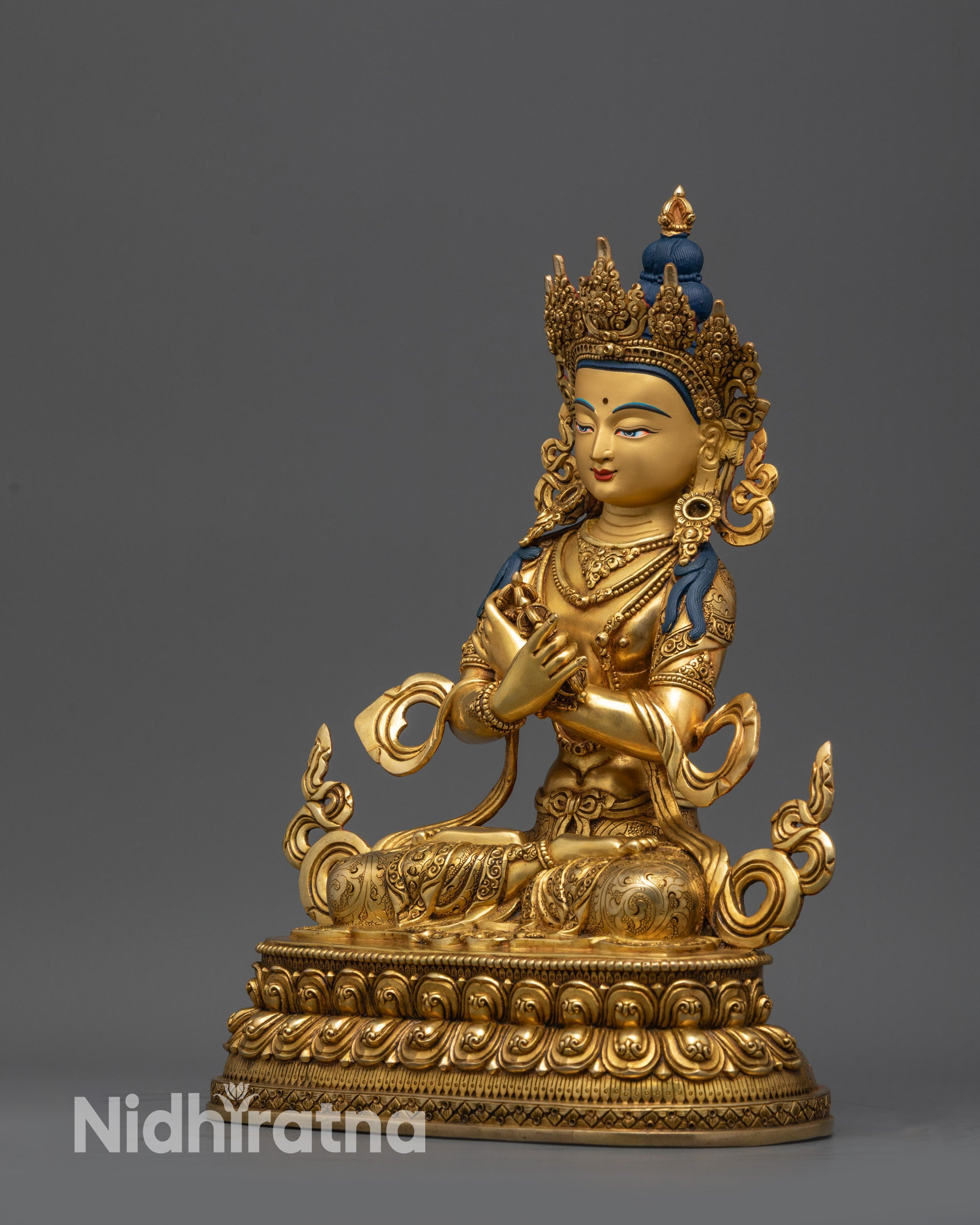 Primordial Vajradhara Sculpture | Himalayan Buddhist Master of Tantra