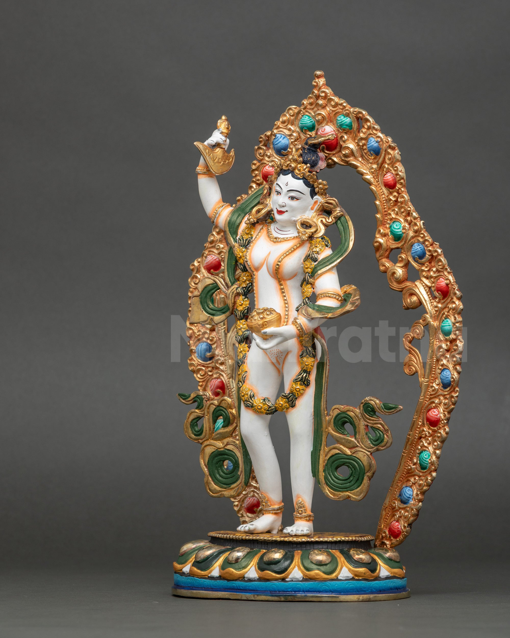 Yeshe Tsogyal Altar Statue | Handcrafted Nepalese Buddhist Artwork