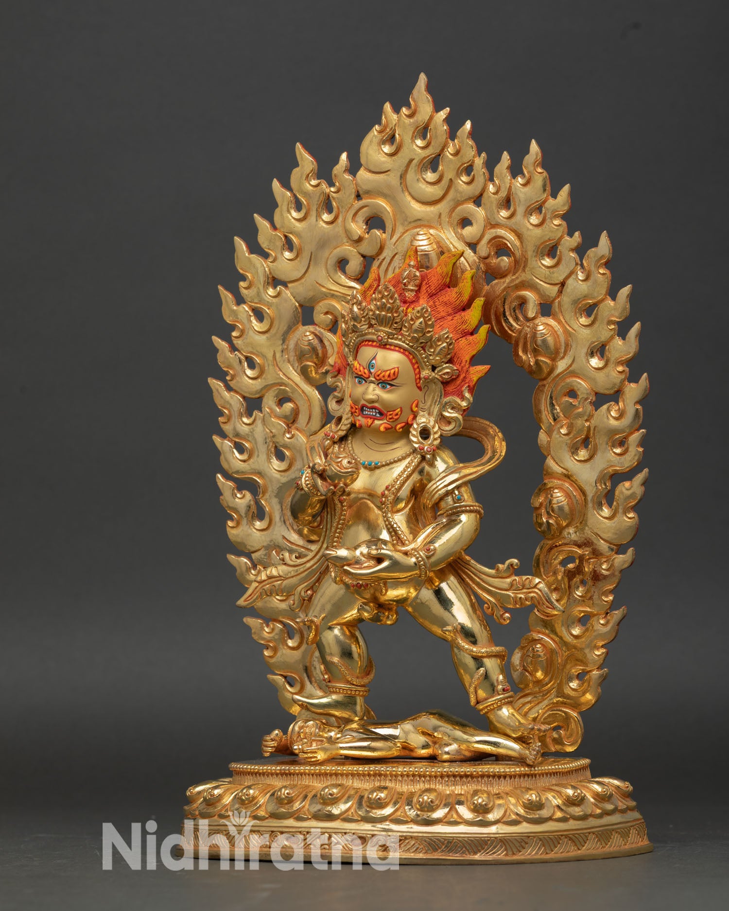 Black Dzambhala | Traditional Himalayan Wealth Deity