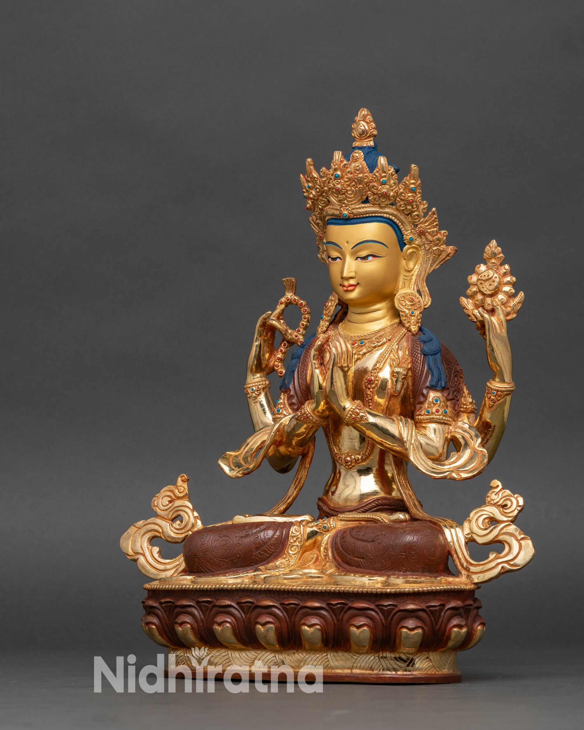 Chenrezig Compassion Buddha Statue | Himalayan Buddhist Sculpture