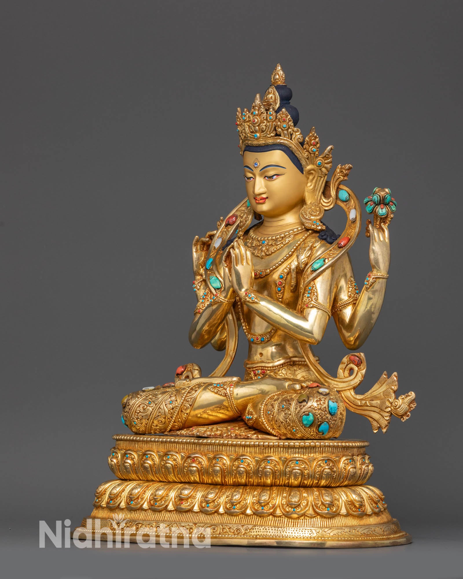 Four-Armed Chenrezig: The Bodhisattva of Compassion in Tibetan Buddhism