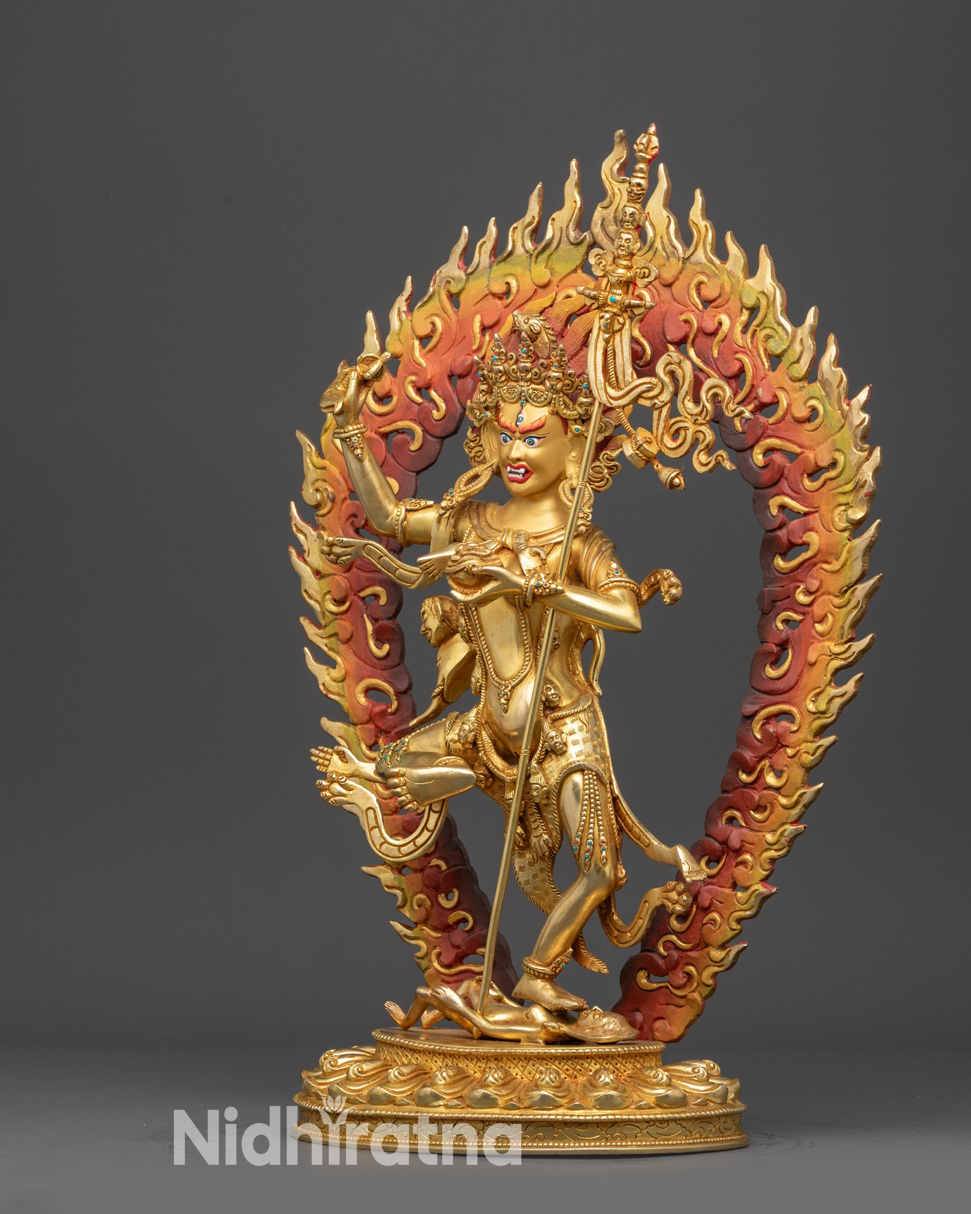 Statue of Troma Nagmo | Tibetan Wrathful Female Protector Deity