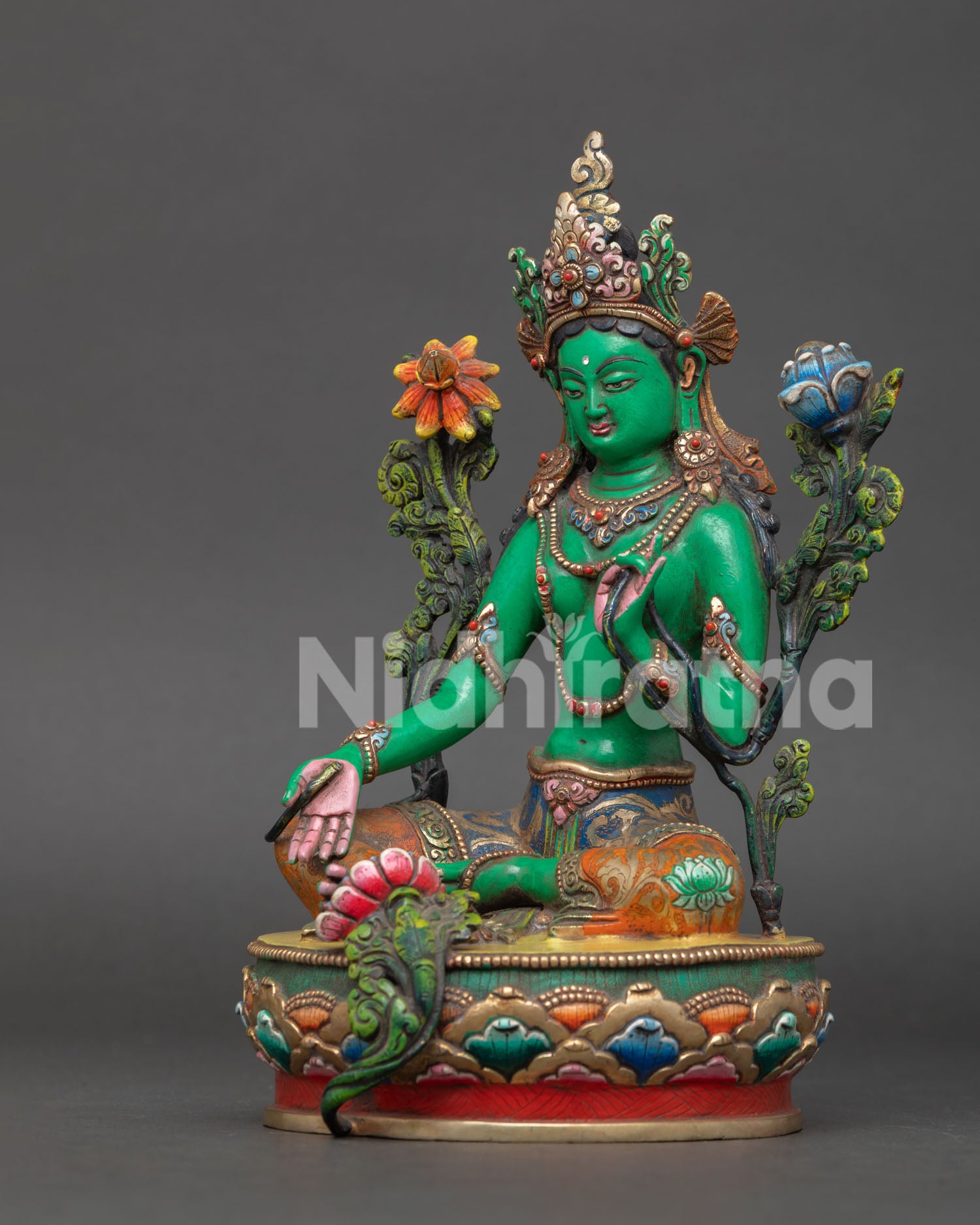 Green Tara Statue