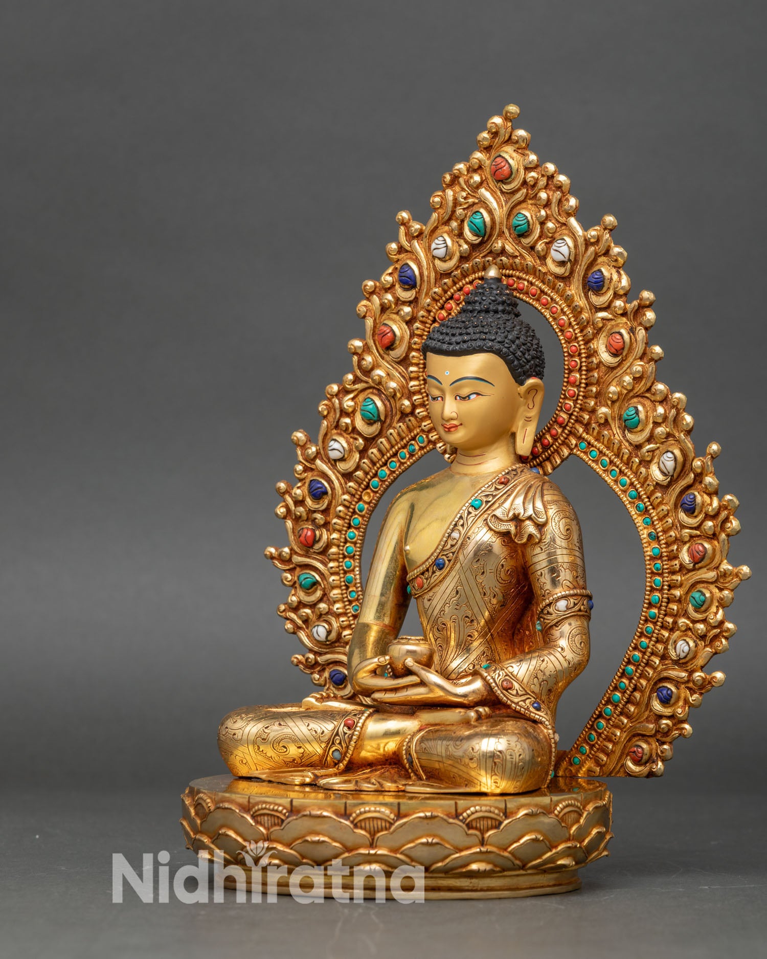 Three Buddha Sculpture Set – Handmade Meditation Altar Figures