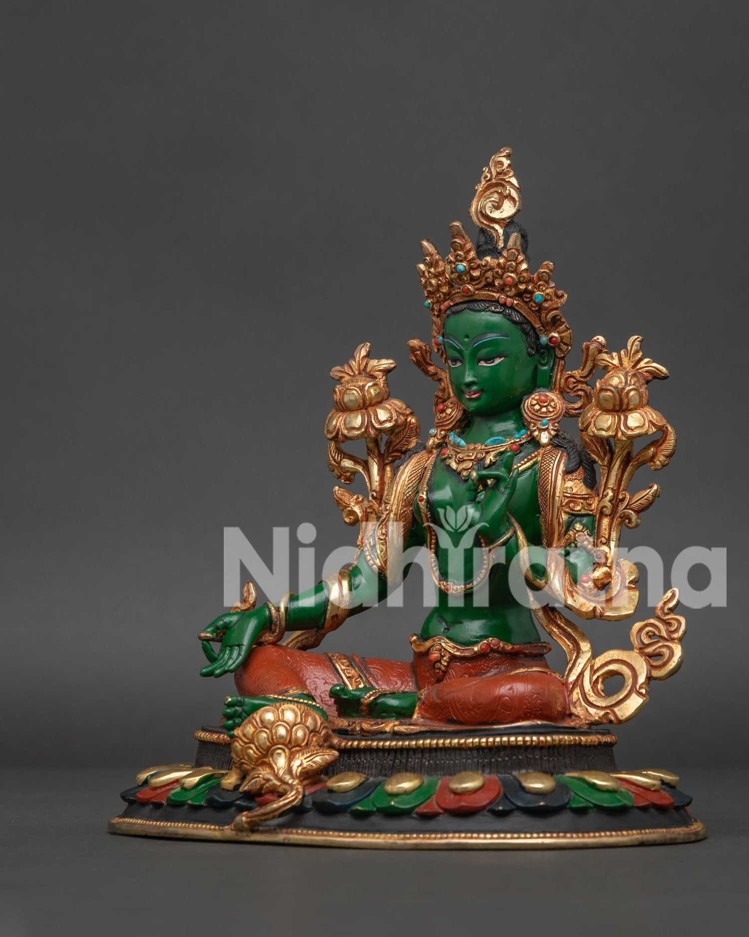 Green Tara Statue | Buddhist Altar & Meditation Decor