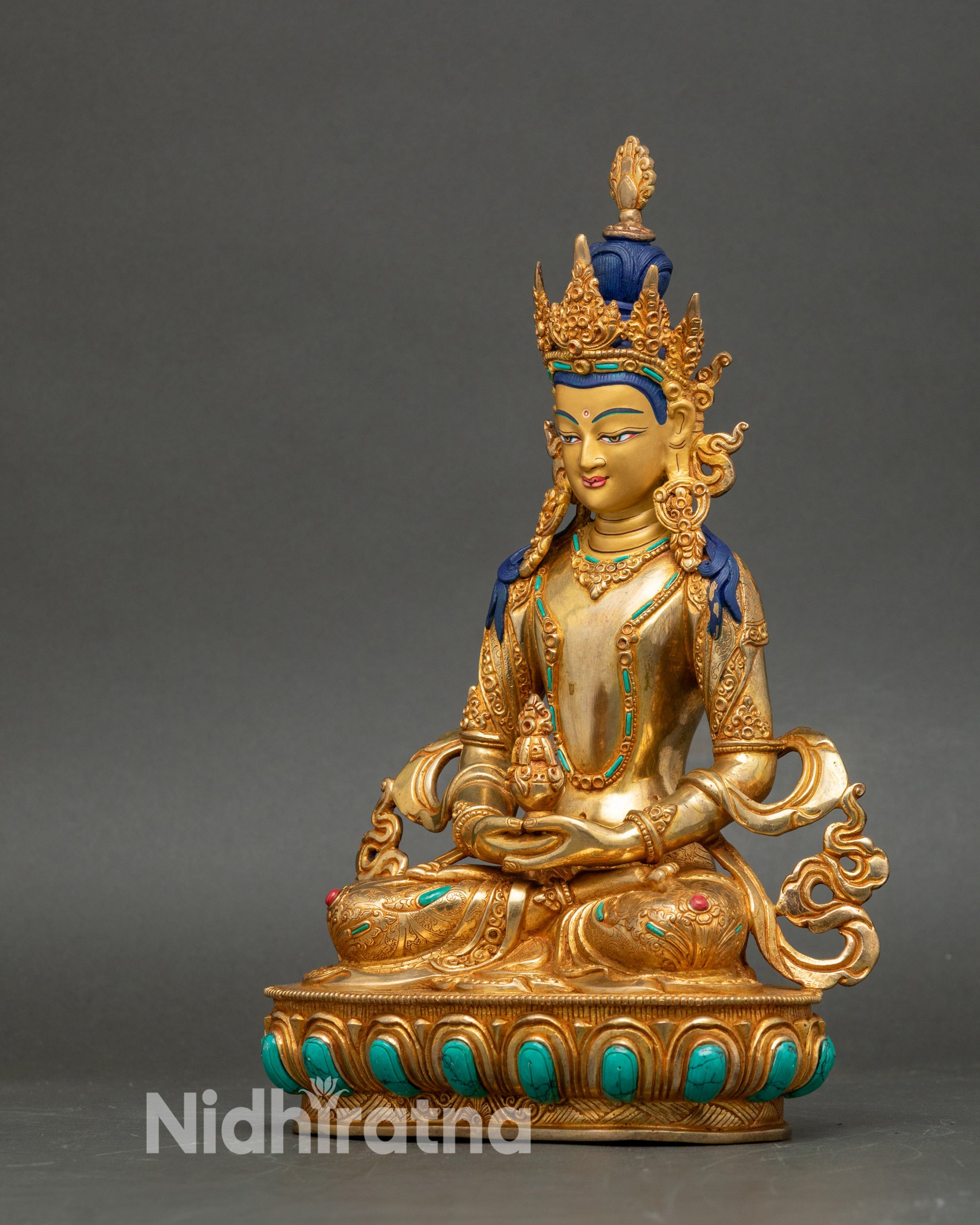 Handmade Amitayus Buddha Statue | Tibetan Long Life Deity