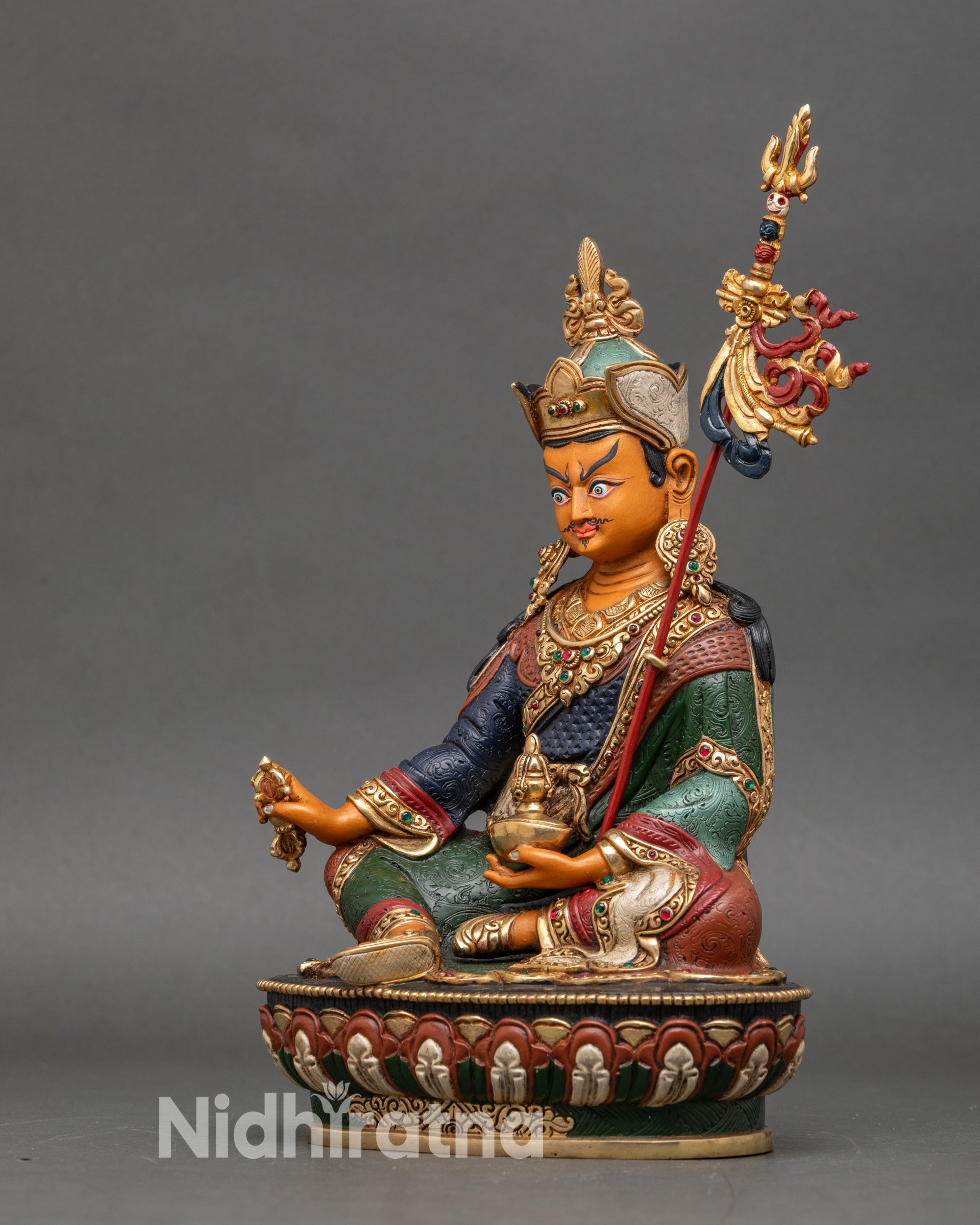 Guru Rinpoche - Himalayan Buddhist Sculpture for Sacred Decor