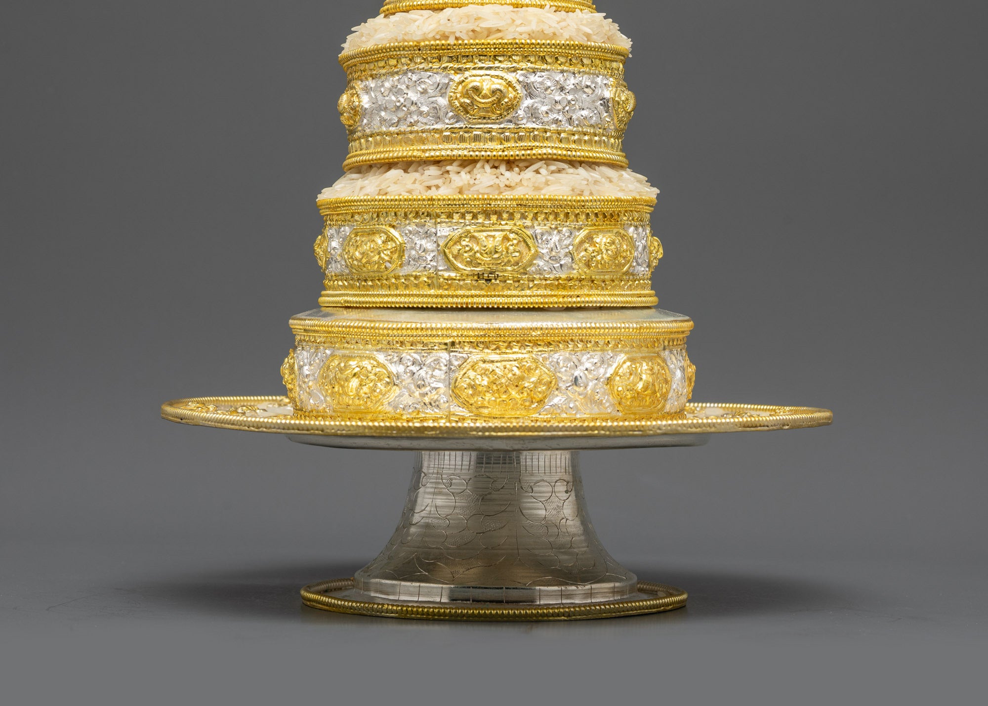 5-inch Handcrafted Tibetan Mandala | Sacred Copper Offering for Altars