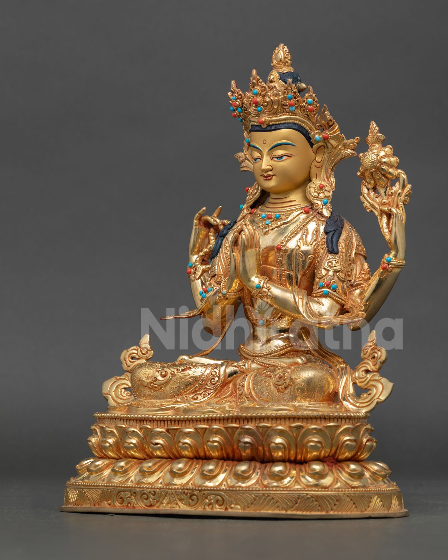 Chenrezig Statue | Authentic Nepalese Spiritual Artwork
