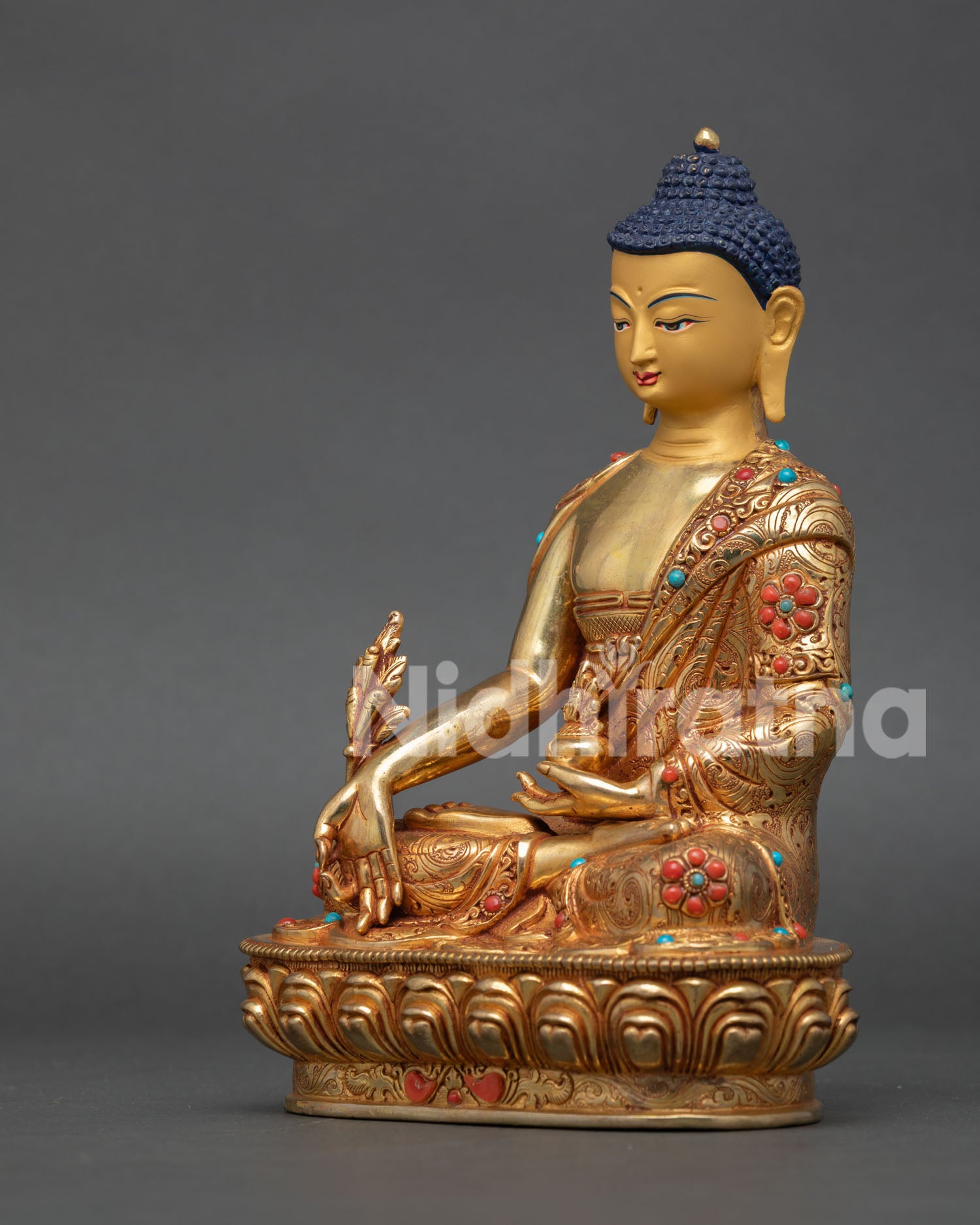 Medicine Buddha Statue | Traditional Buddhist Altar Artwork