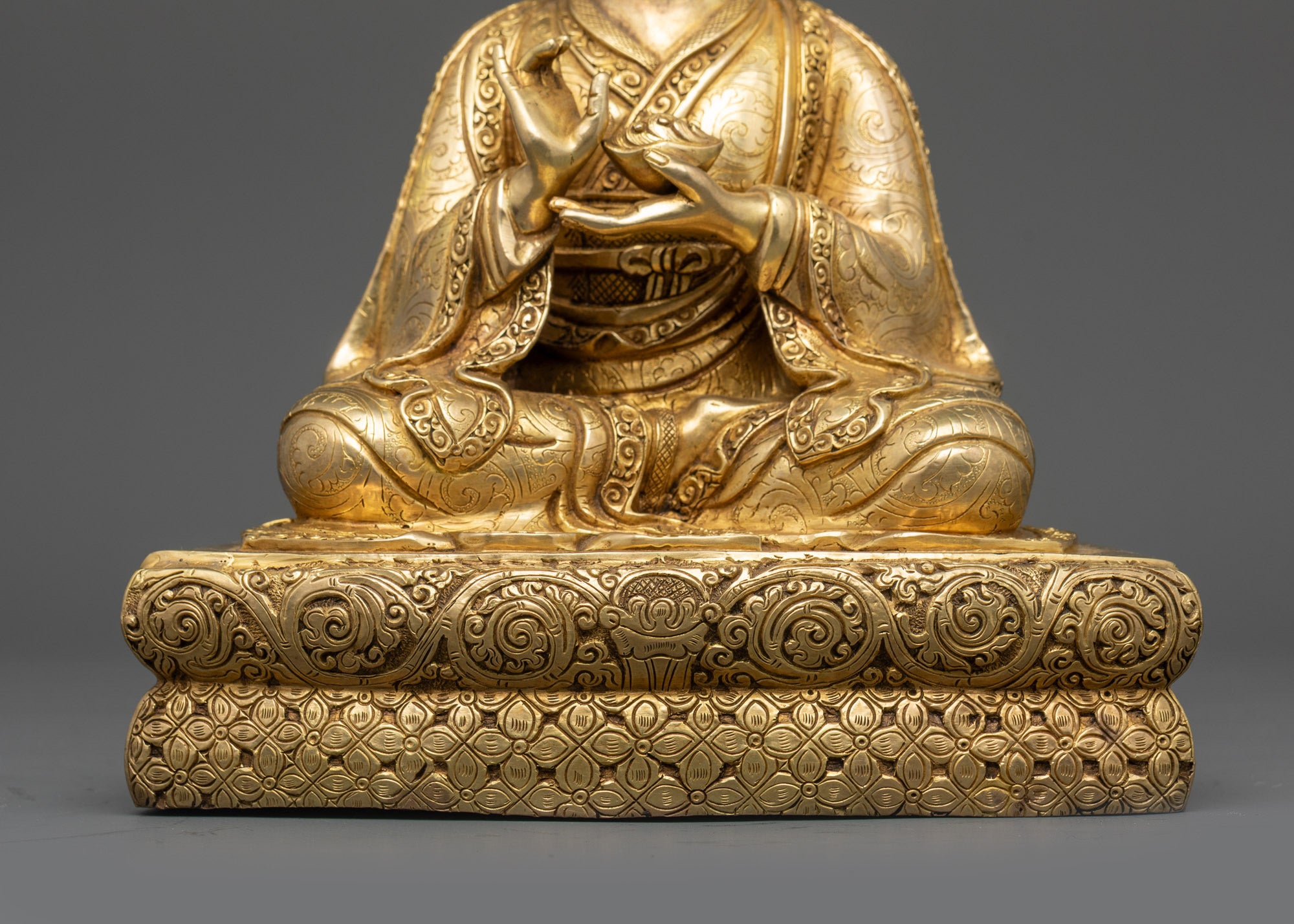 Five Shakya Masters Statue Set | Handcrafted Buddhist Deities from Nepal