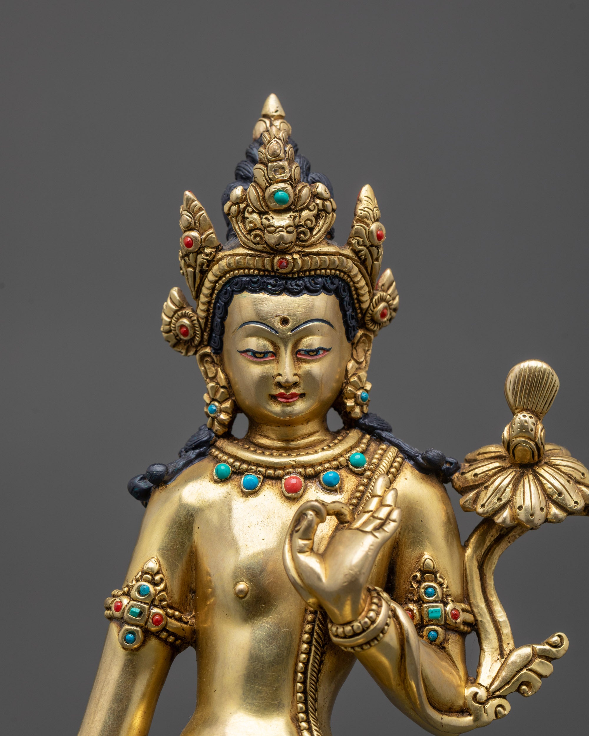 Eight Bodhisattvas Statue Collection | Traditional Nepalese Artistry
