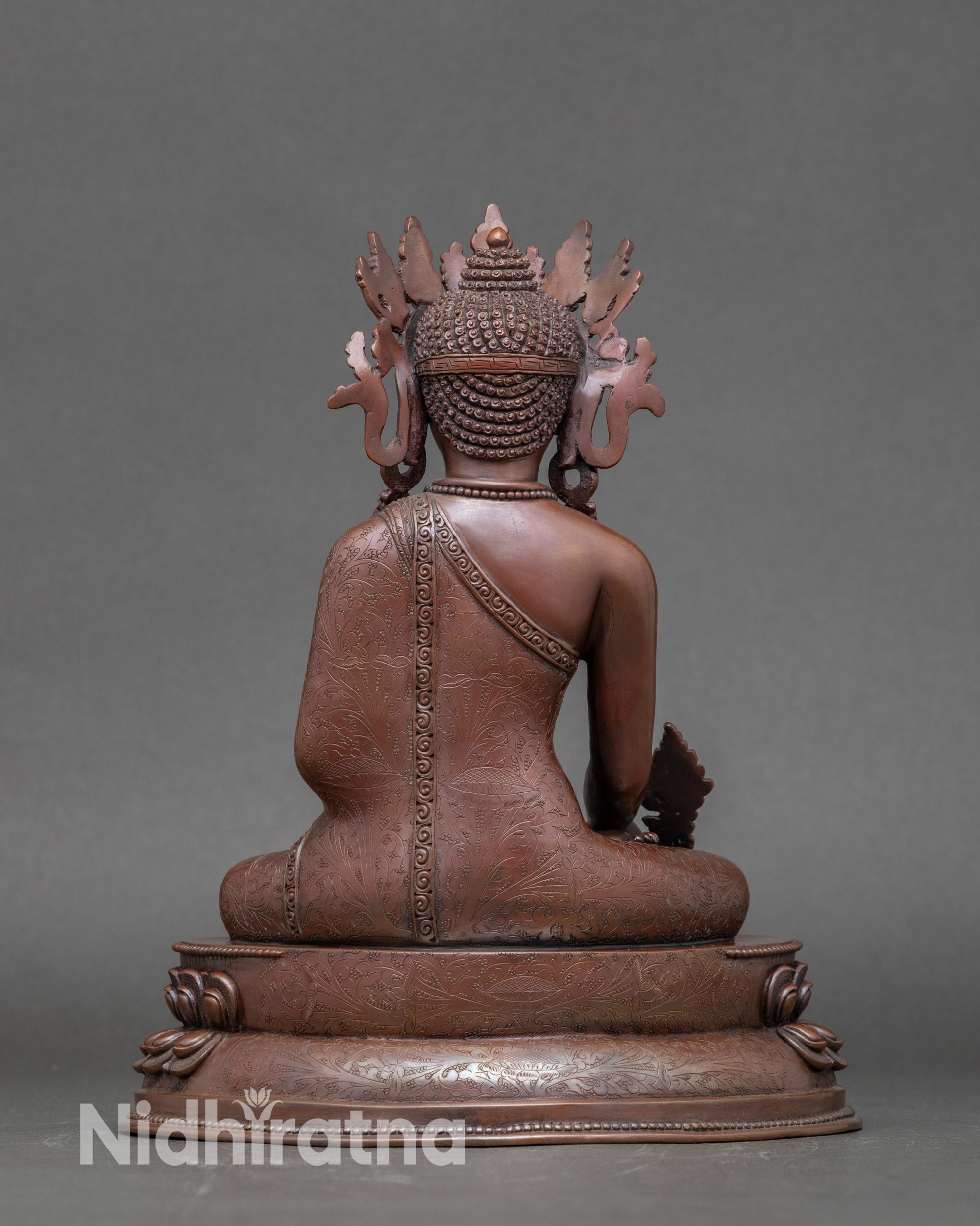 Sacred Medicine Buddha Figure | Oxidized Himalayan Art