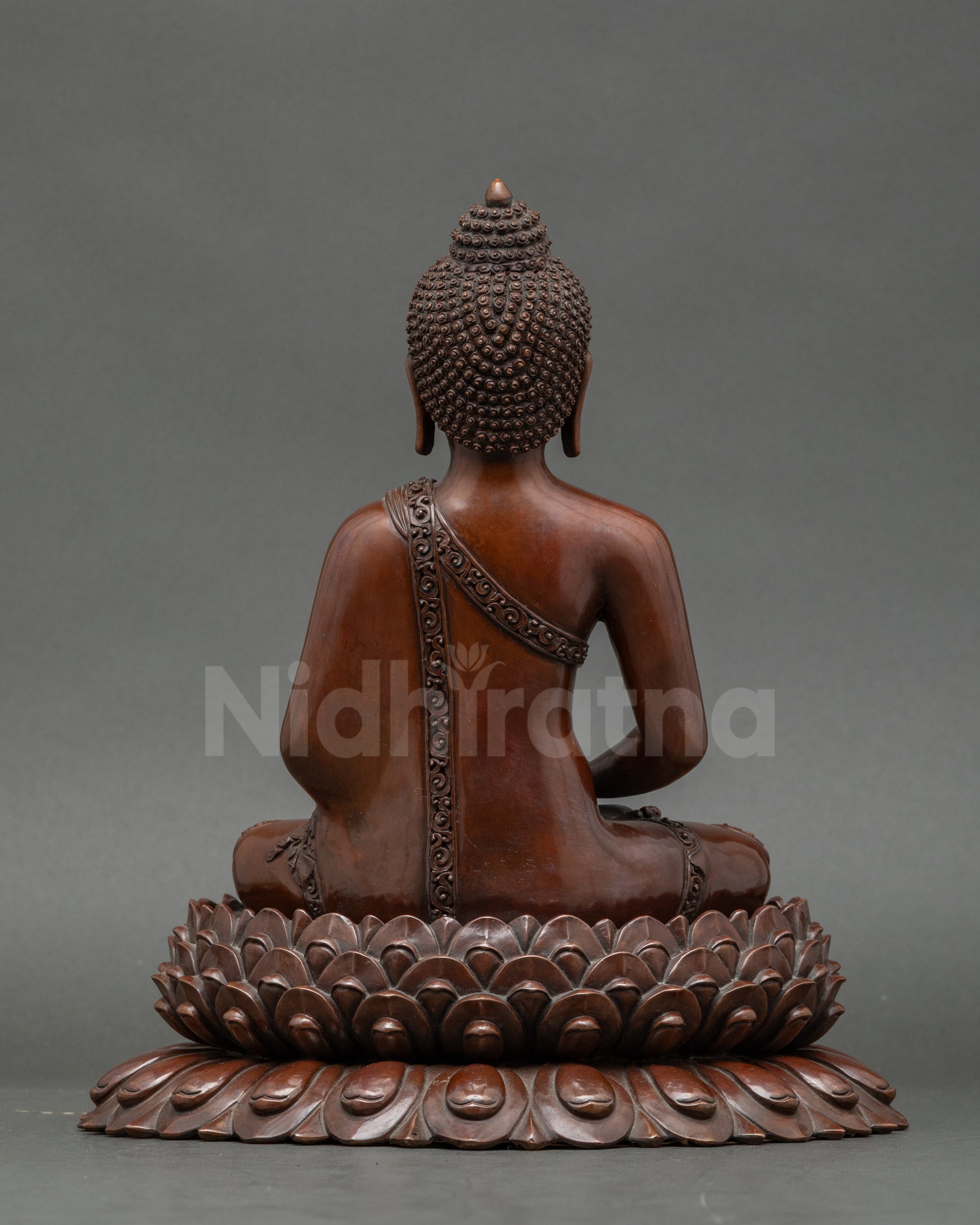 Oxidized Amitabha Buddha Sculpture | Himalayan Handmade