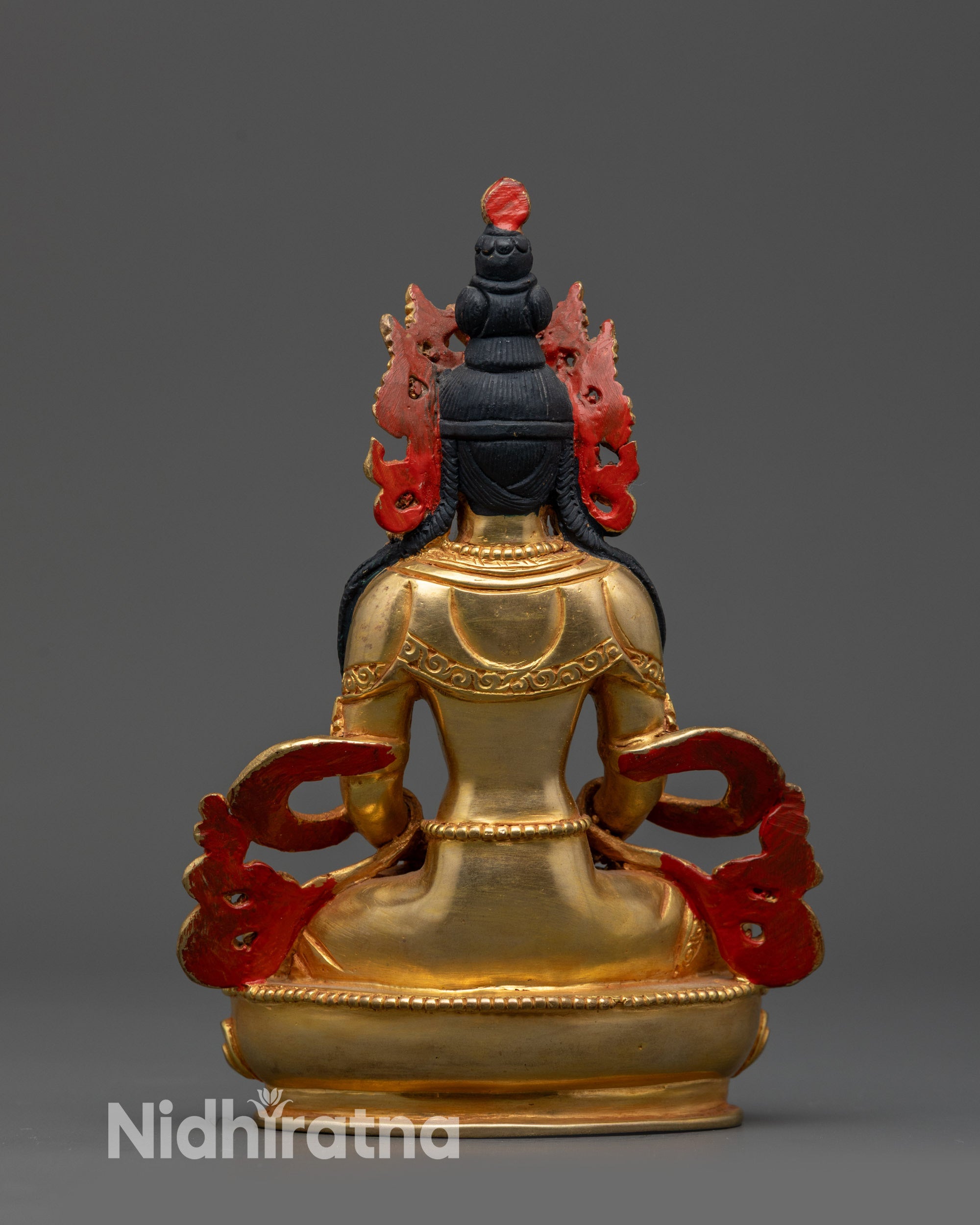 Handcrafted Amitayus Statue | Sacred Tibetan Deity of Long Life