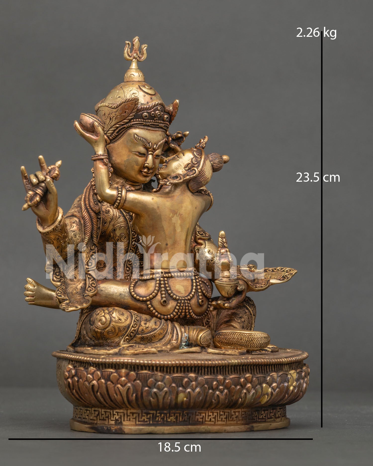 Guru Rinpoche With Consert Statue
