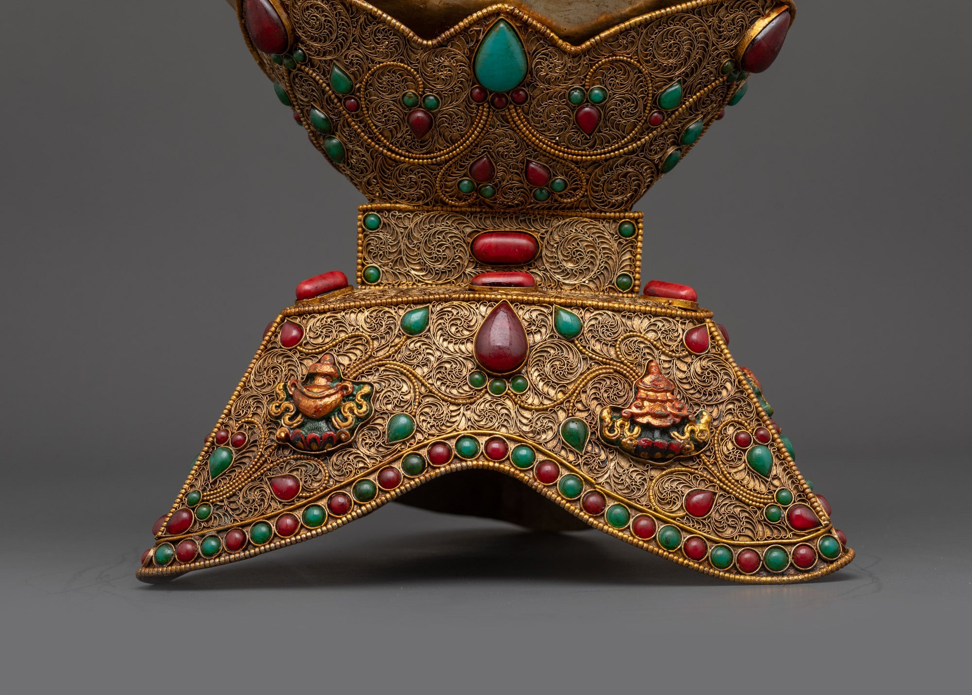 Auspicious Kapala Skull Cup | Sacred Ritual Offering Bowl Nepal