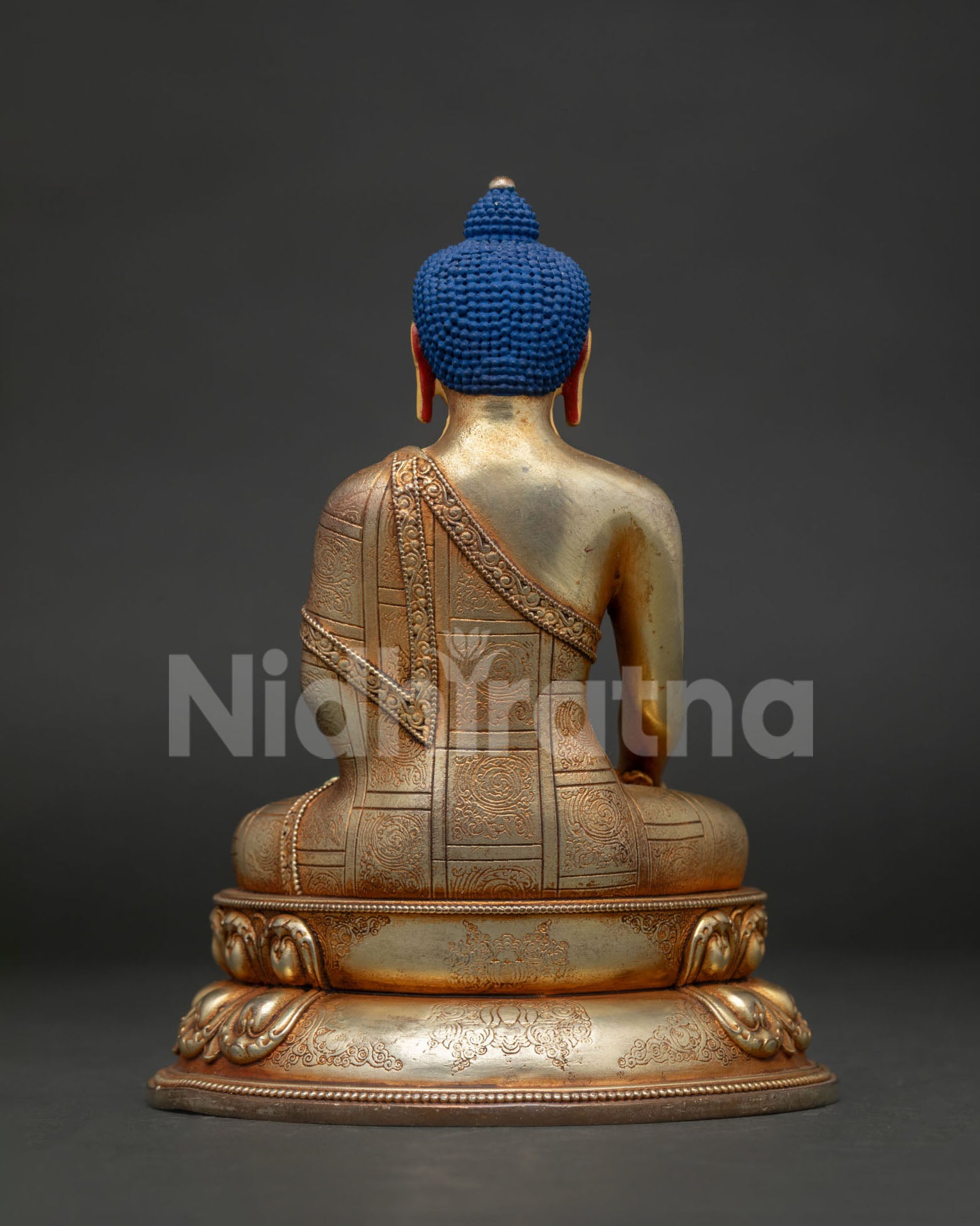 Shakyamuni Buddha Statue | Gold Gilded Nepalese Buddhist Art