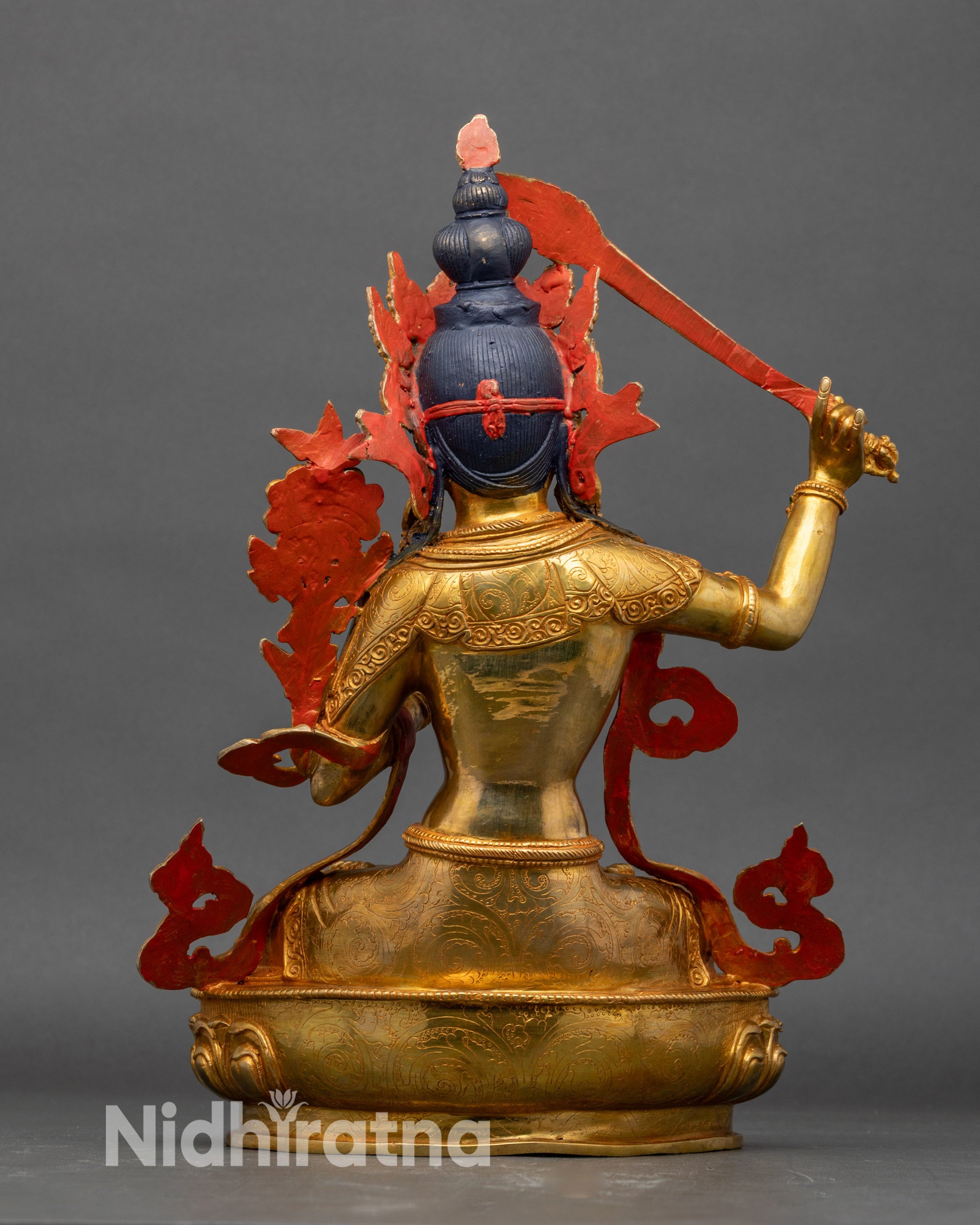 Manjushri Wisdom Sculpture | Traditional Handcrafted Nepalese Art