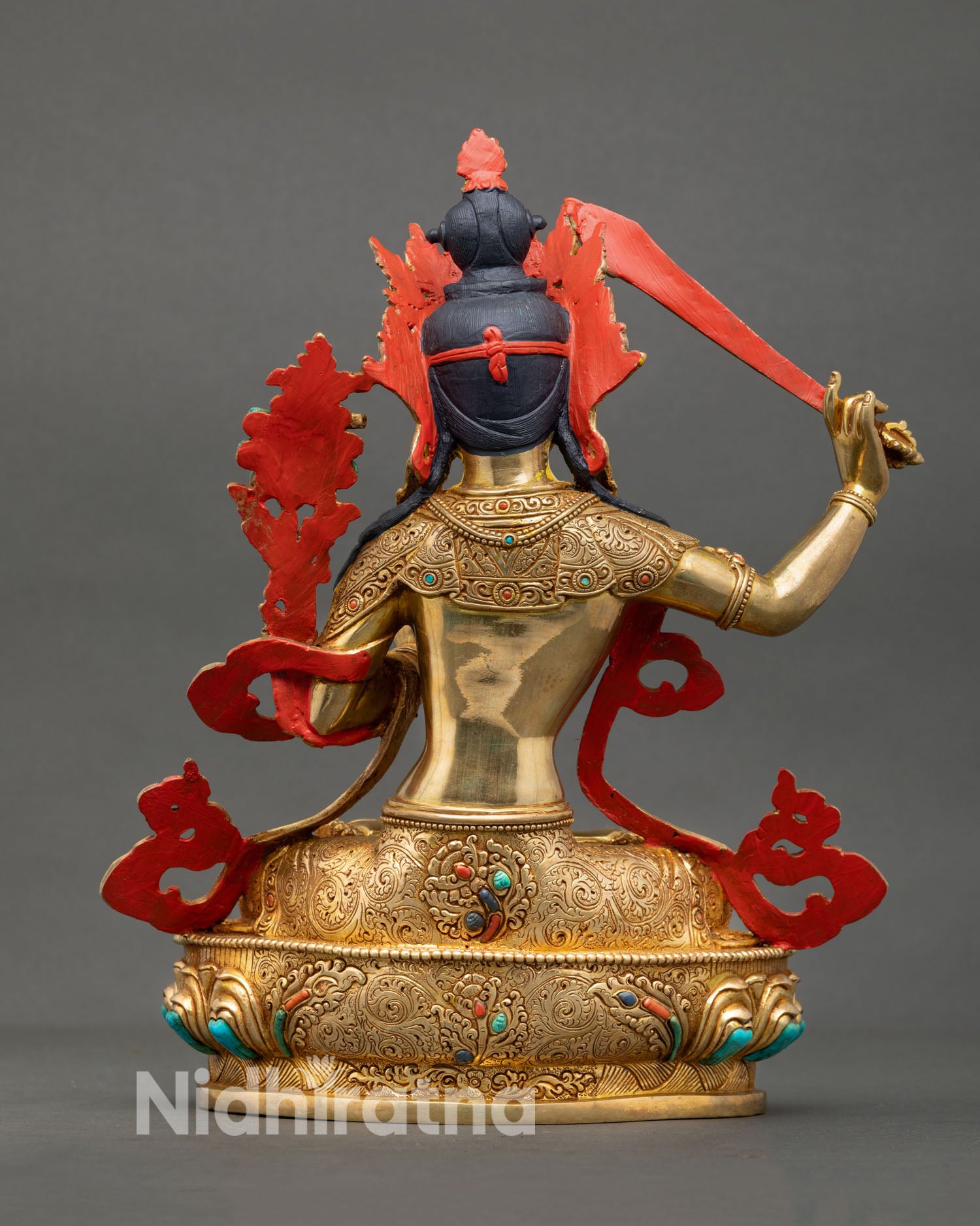 Manjushri Statue – Himalayan Spiritual Sculpture from Nepal