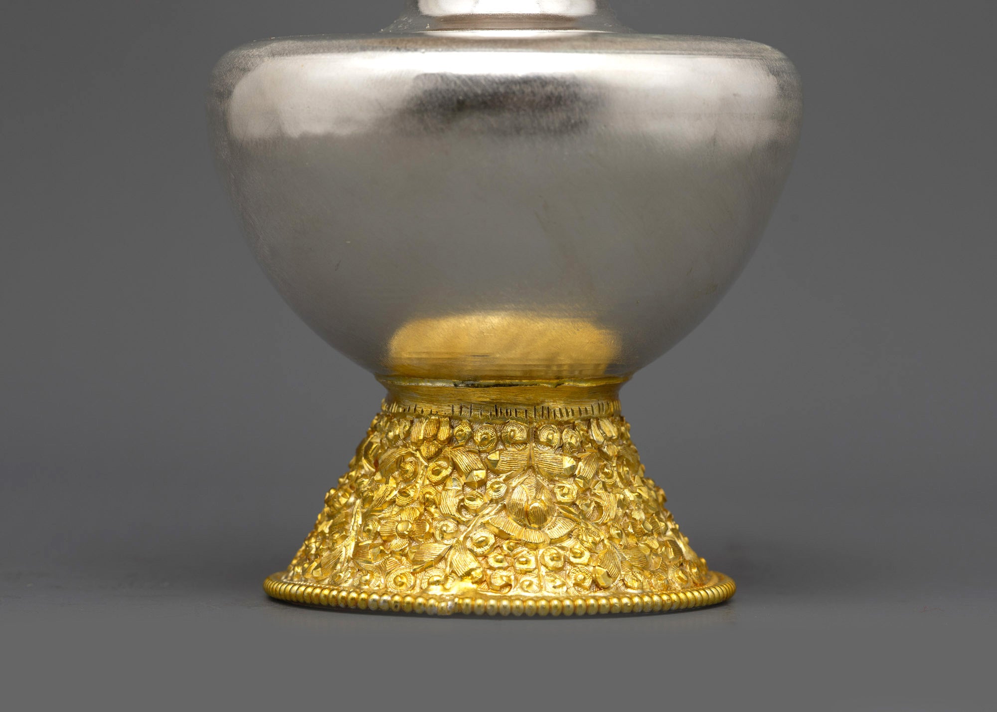 Tibetan Bhumba Offering Vase Set | Ritual Copperware for Ceremonies