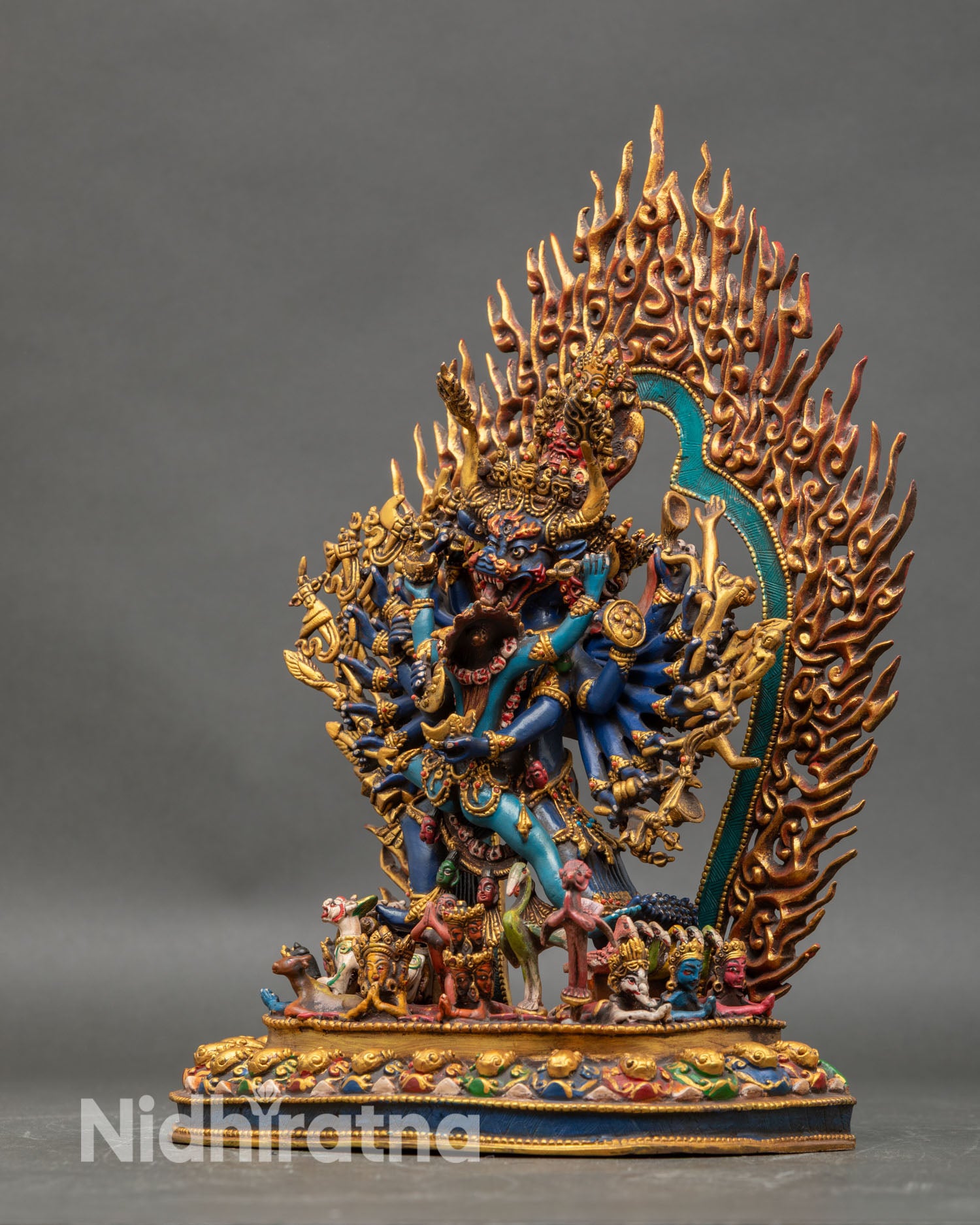 Yamantaka with Consort Sculpture | Traditional Buddhist Art