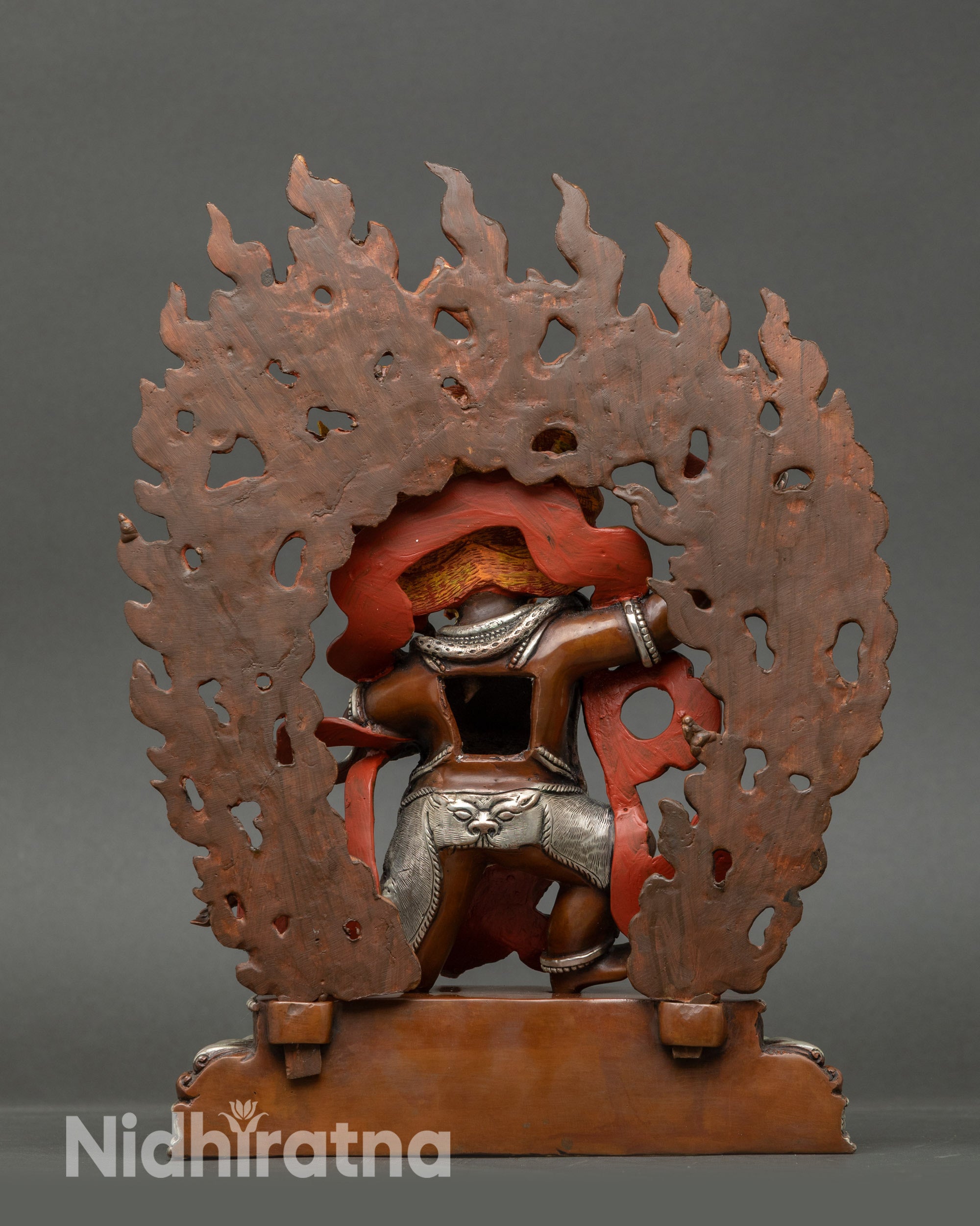 Achala Buddhist Protector Figurine | Handcrafted Copper Statue Nepal