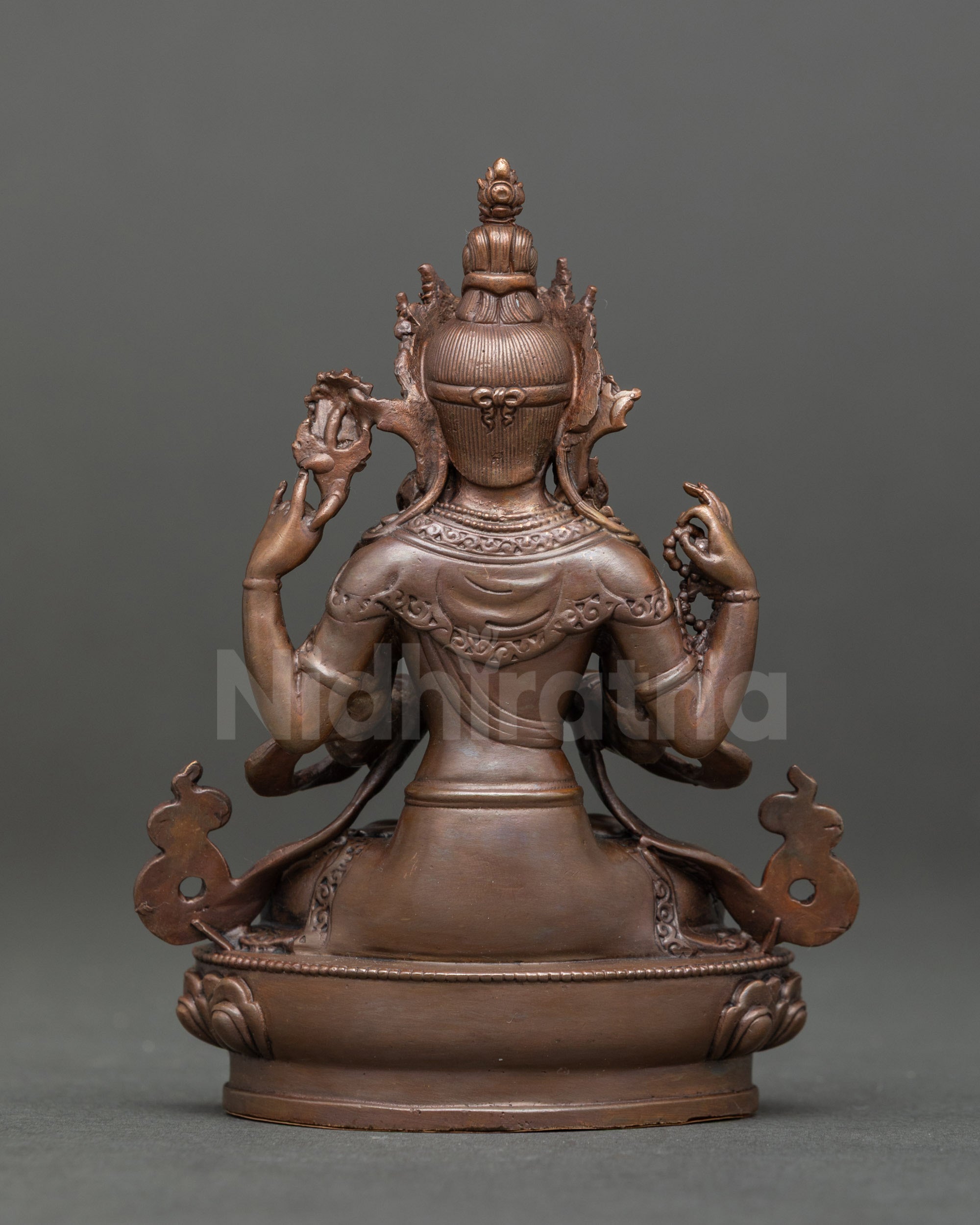 Four-Armed Chenrezig Statue | Himalayan Avalokiteshvara Sculpture