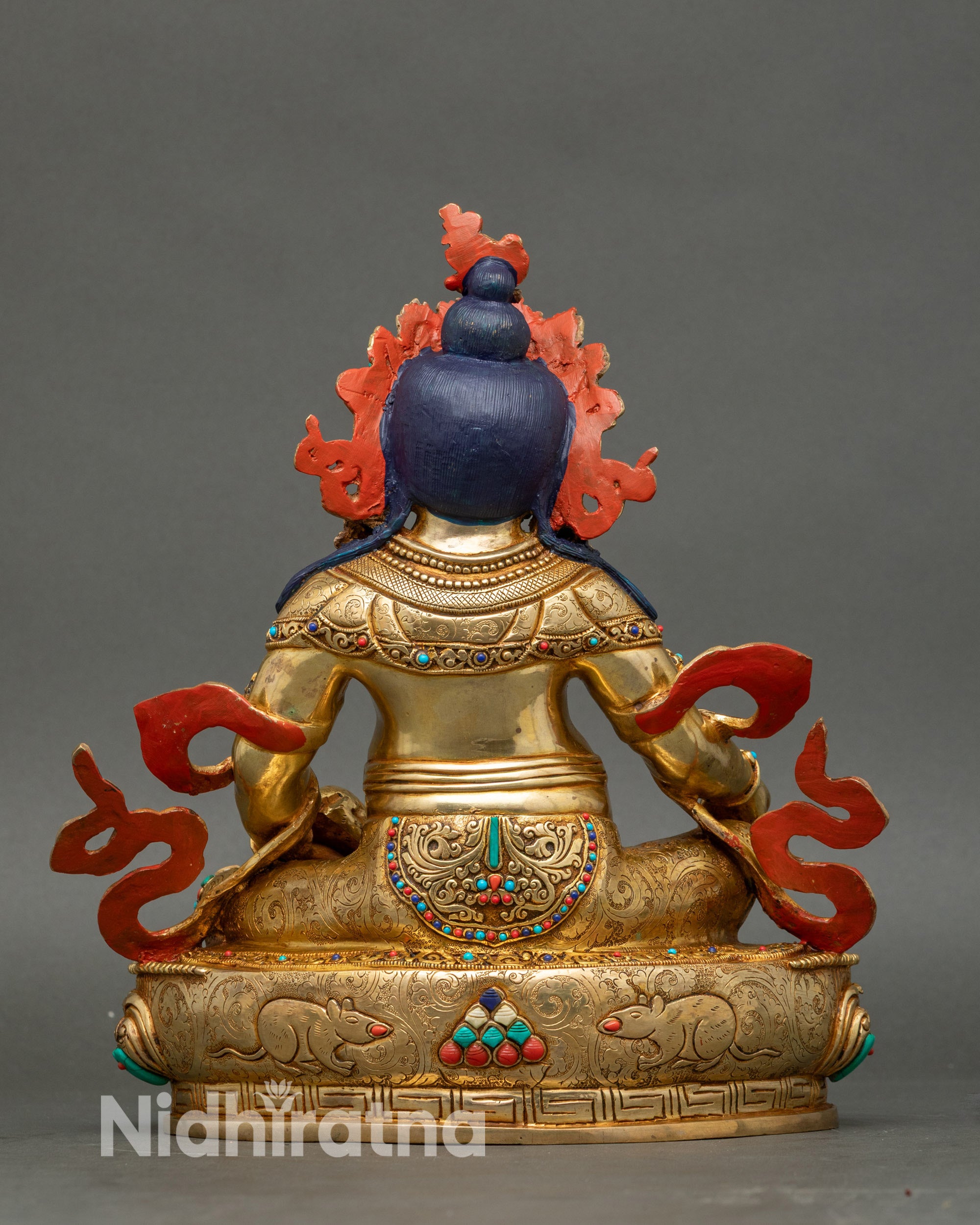 Nepalese Wealth Deity Dzambhala Statue for Spiritual Decor