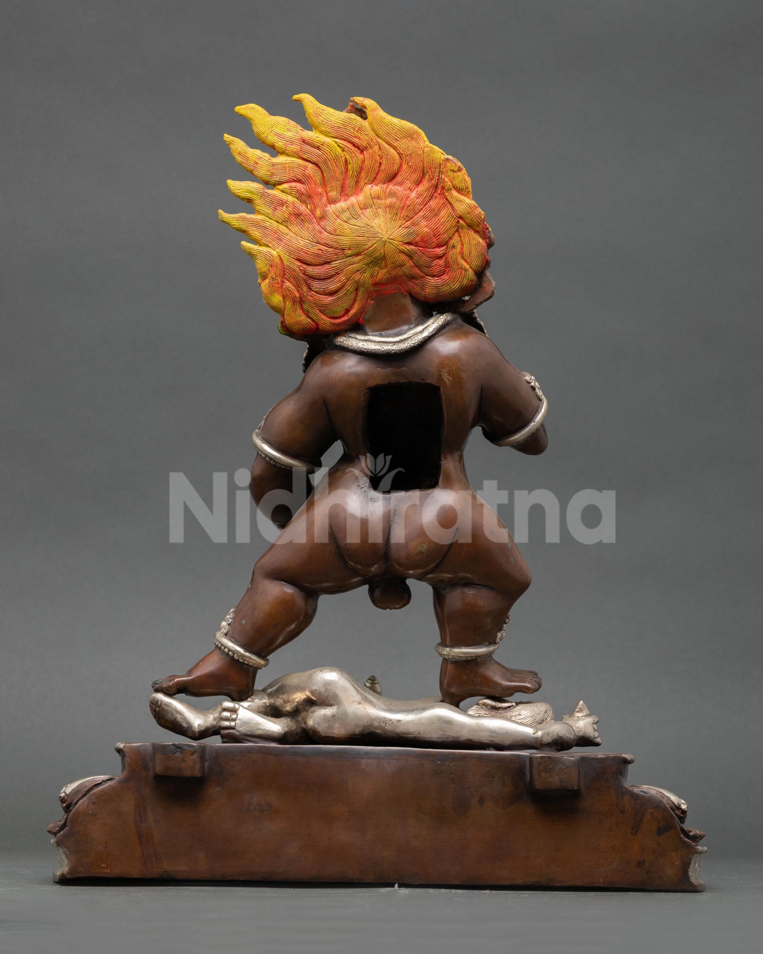 Fine Black Dzambhala Statue | Handmade Buddhist Treasure