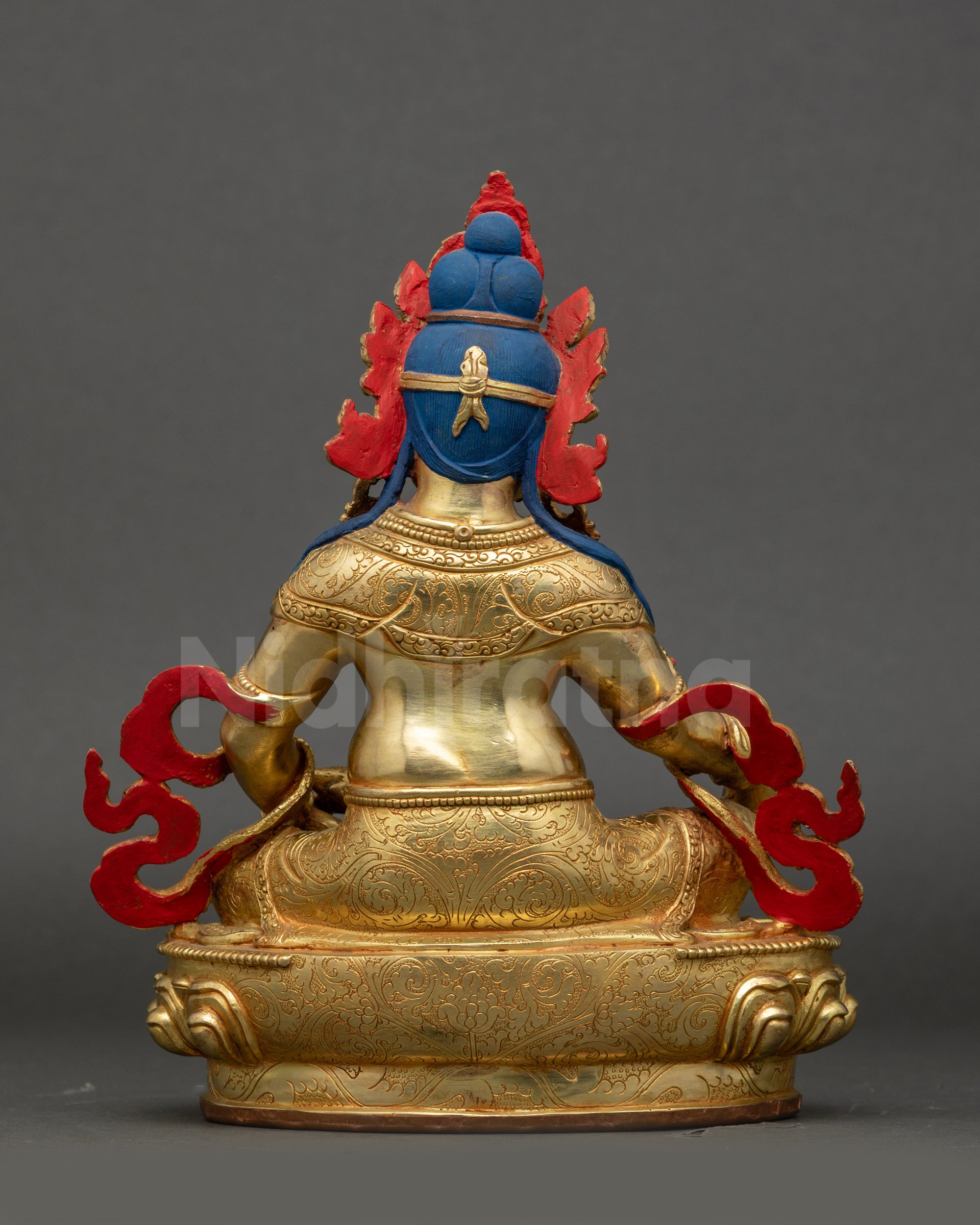 Dzambhala Buddhist Statue | Sacred Himalayan Prosperity Sculpture