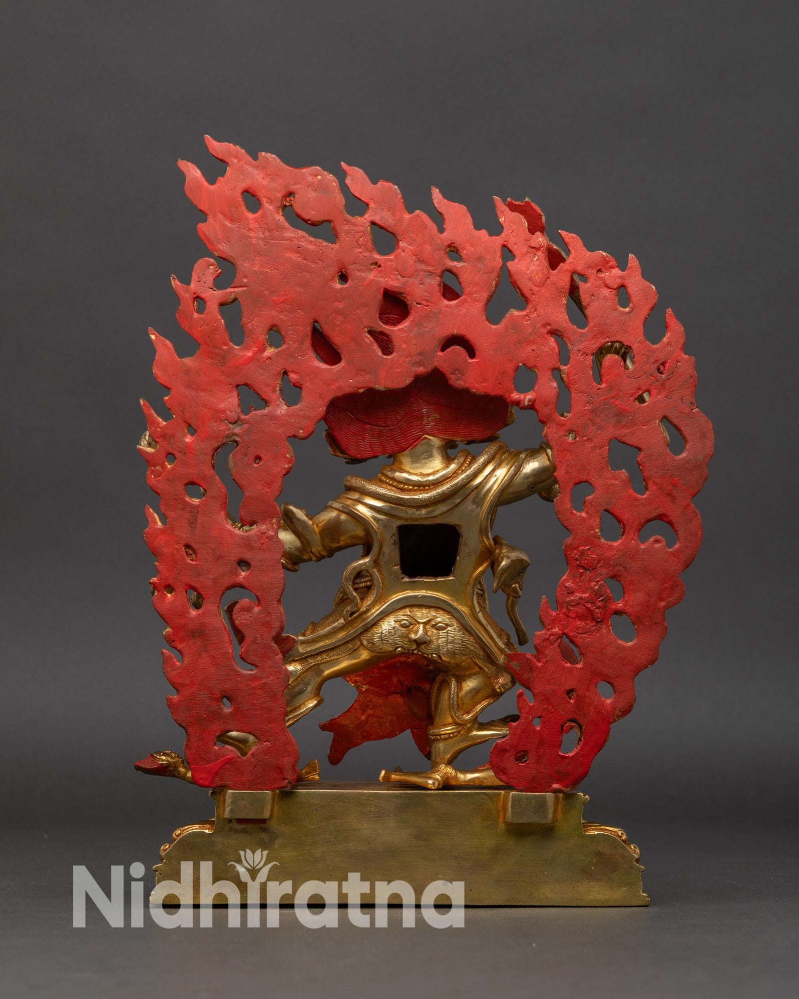 Hayagriva Statue | 24K Gold Gilded Sculpture from Nepal