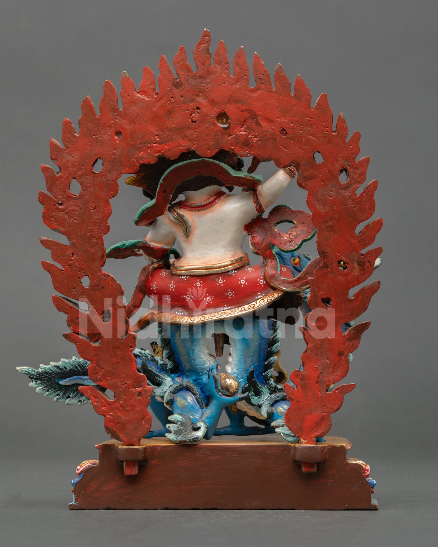 White Dzambhala Statue | Buddhist Prosperity Artwork