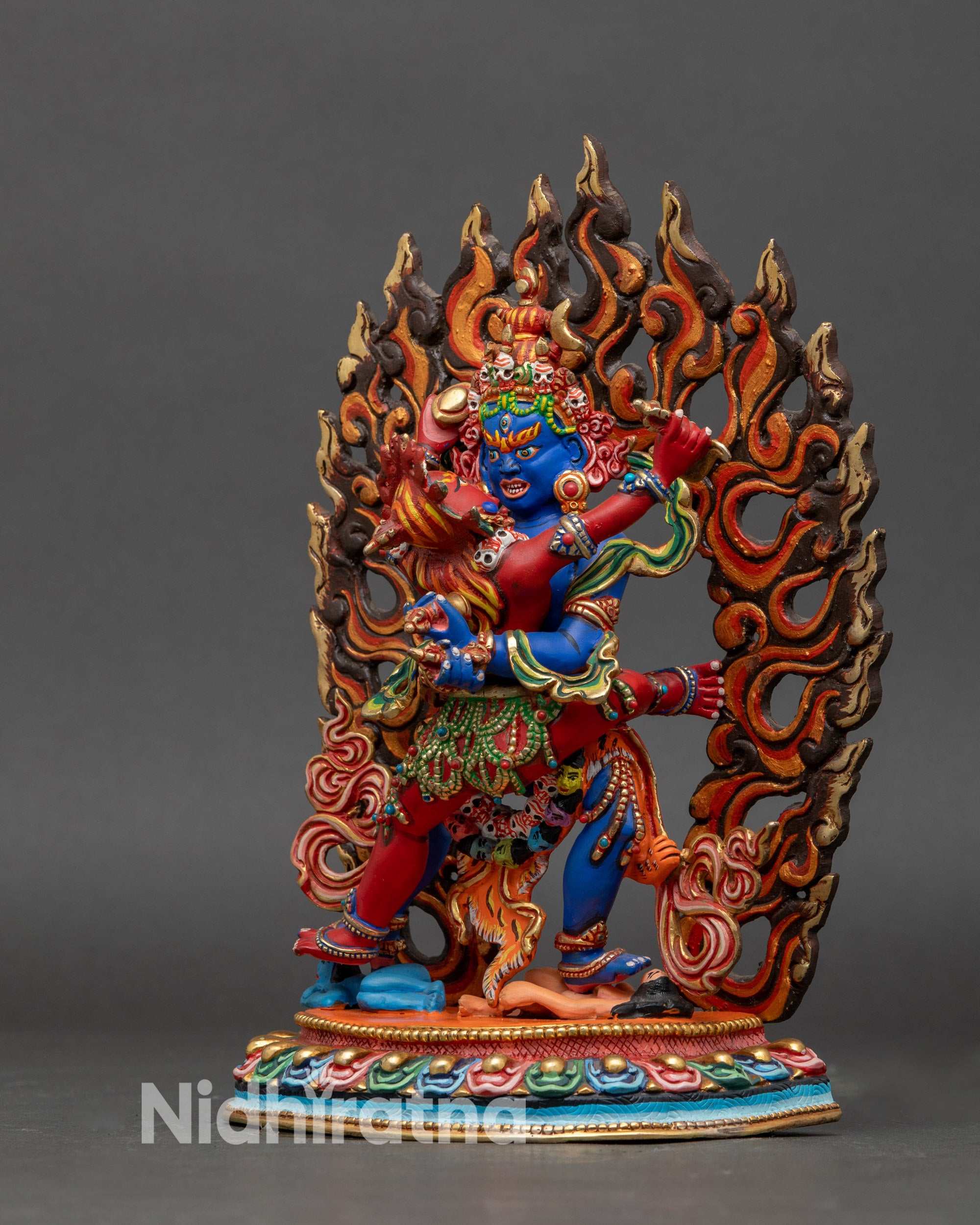 Tibetan Chakrasamvara Statue | Meditation & Altar Sacred Sculpture
