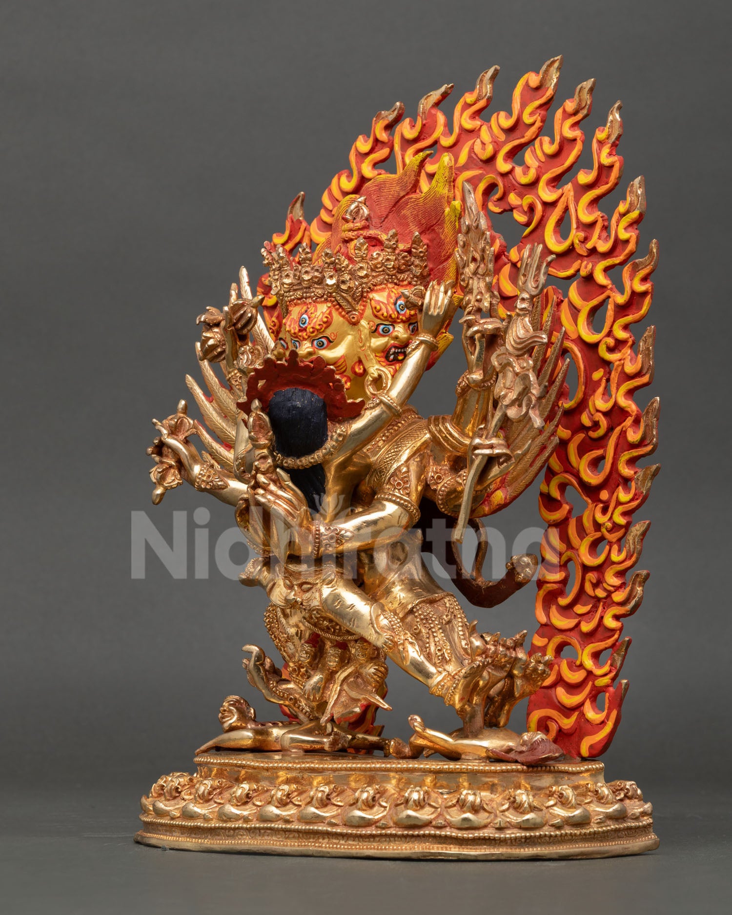 Vajrakilaya Statue | Buddhist Wrathful Deity of Protection