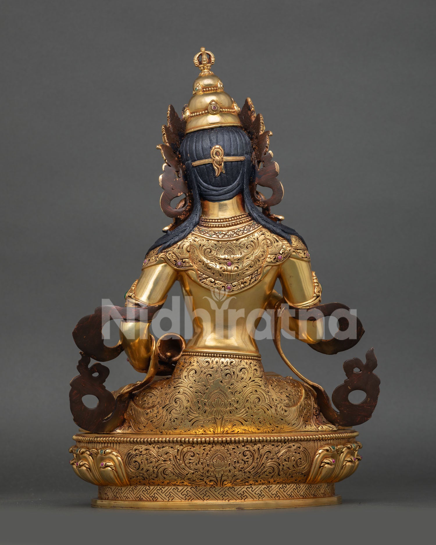 Vajrasattva Statue | Luxurious Gold Fire-Gilded Sculpture