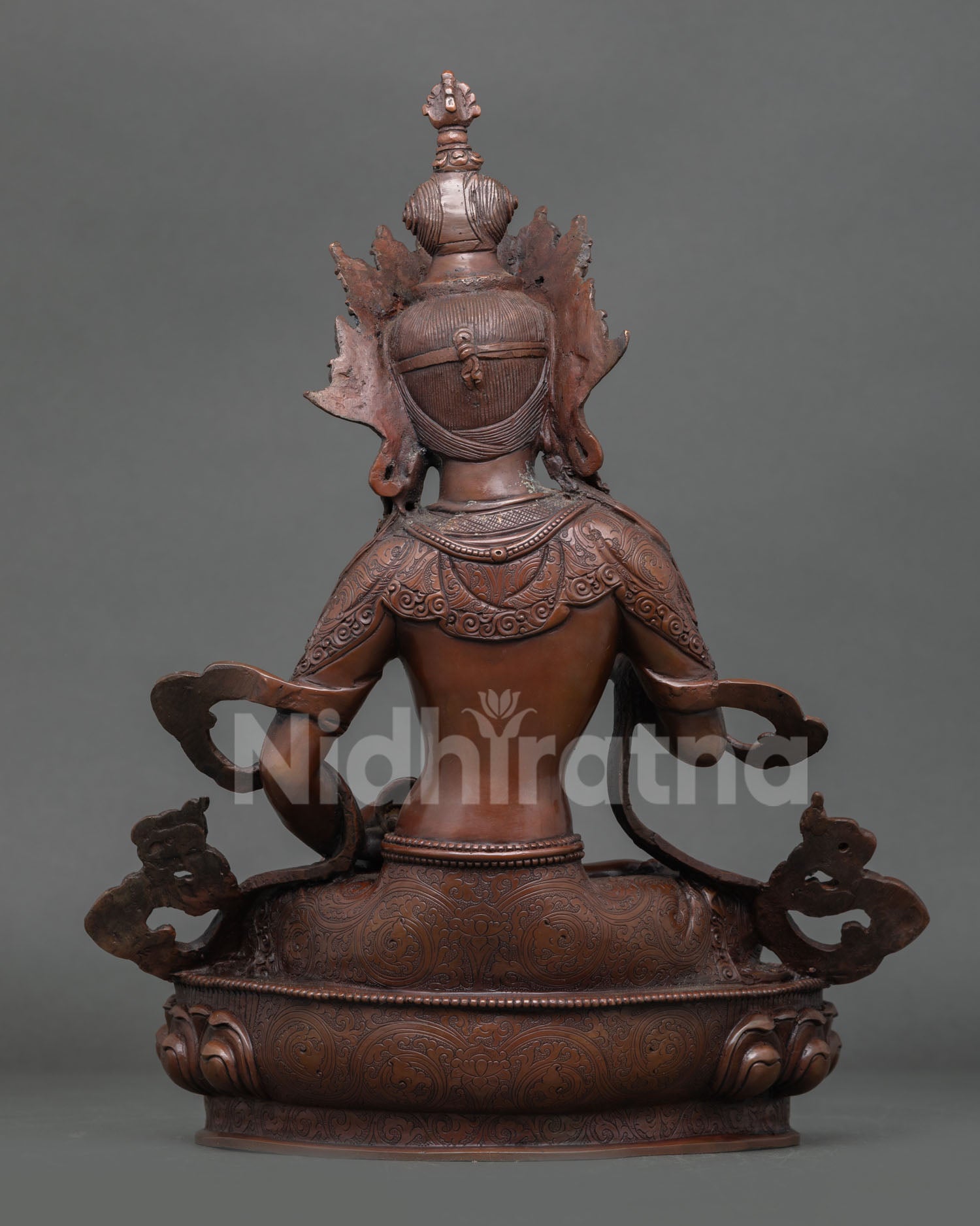 Oxidized Vajrasattva Statue – Tibetan Purification Deity Sculpture