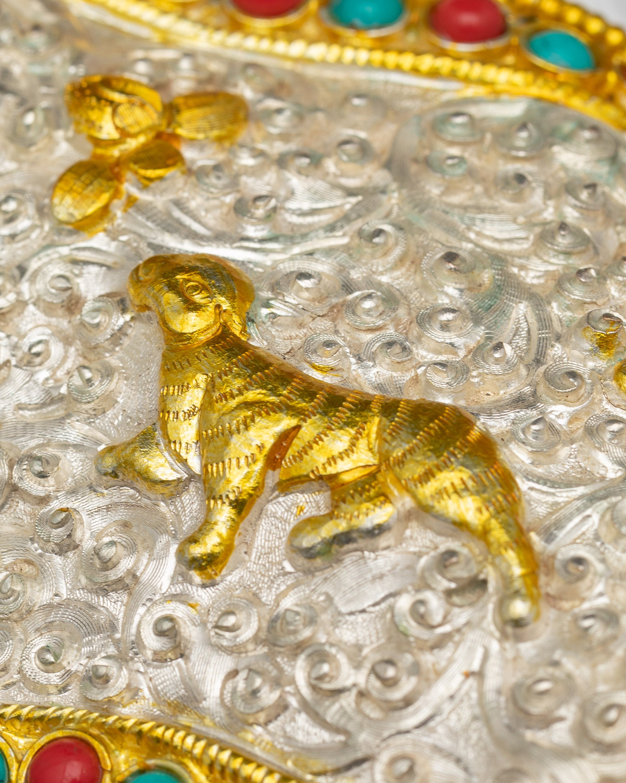 Decorative Ritual Conch Shell - Sacred Dharma Sound Symbol