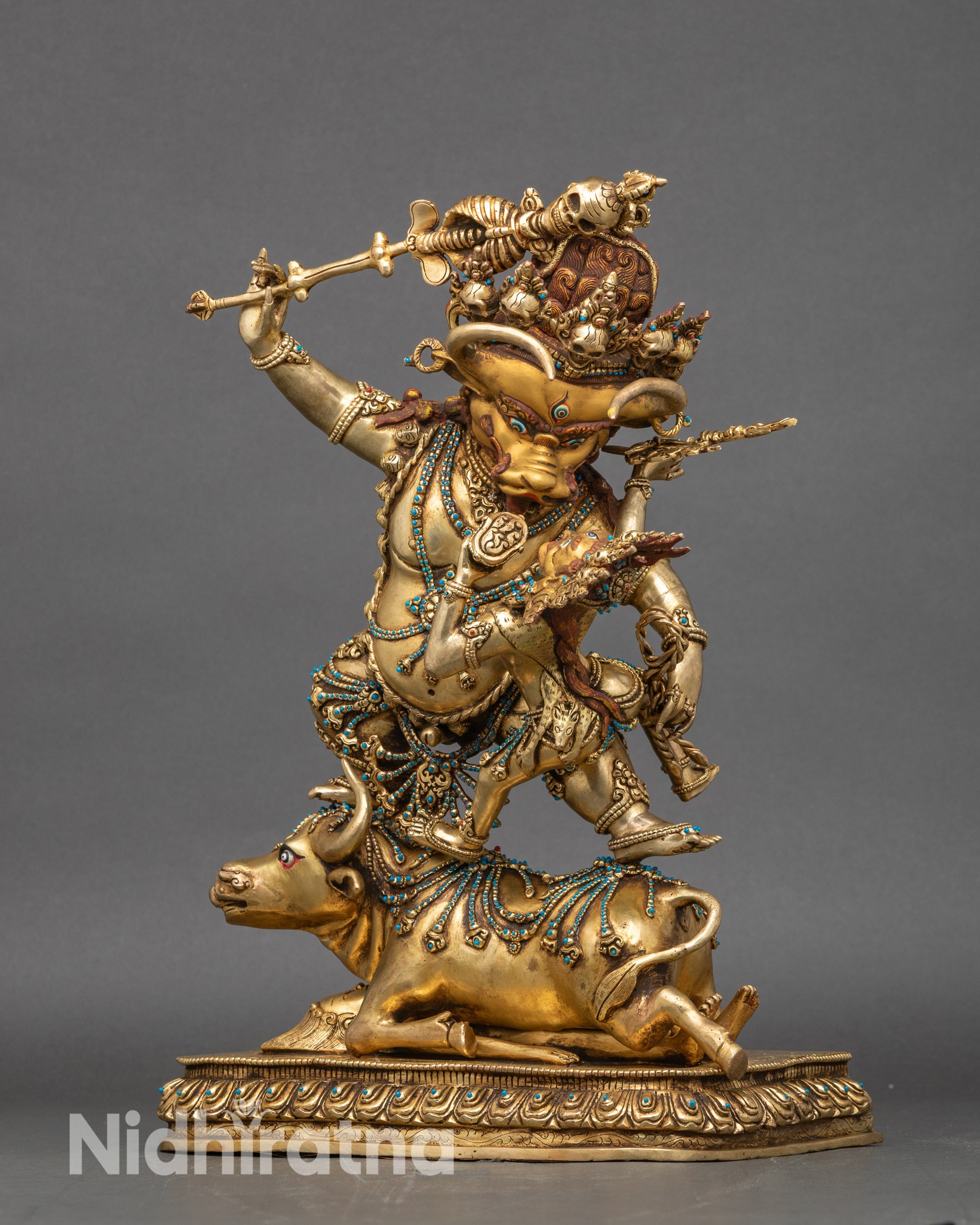Tibetan Yamantaka Statue | Spiritual Protection & Meditation Decor