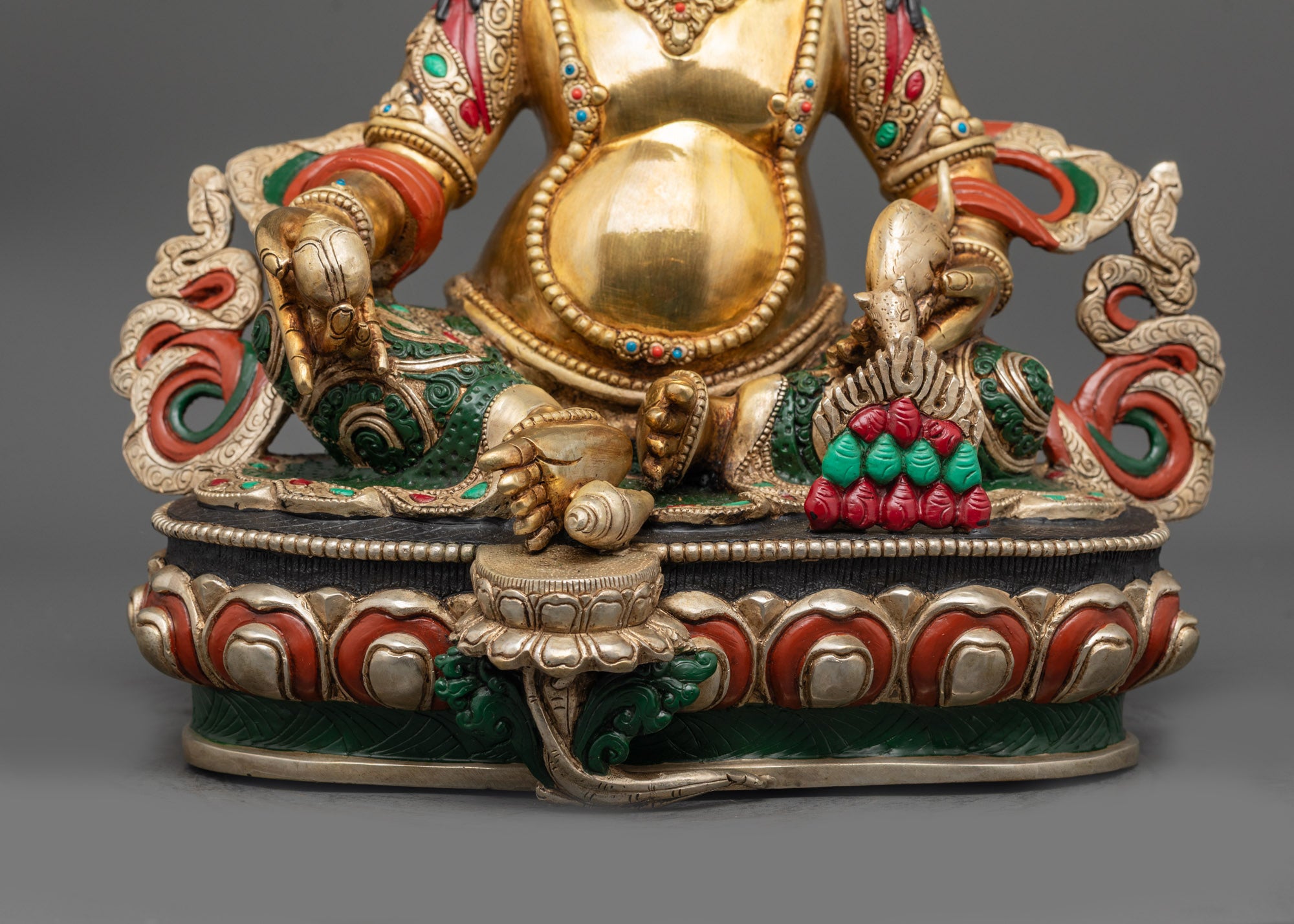 Exquisite Dzambhala Statue | Wealth Blessing Buddhist Sculpture