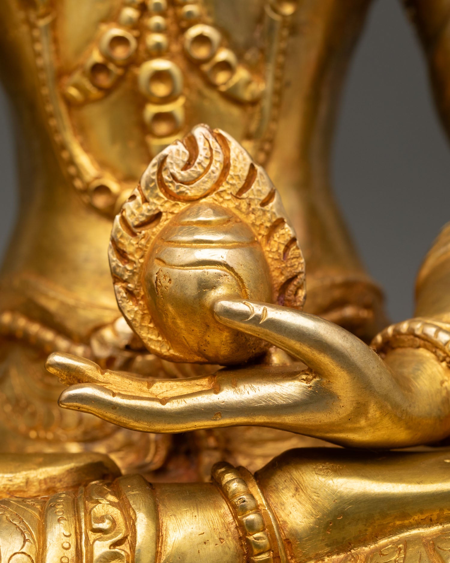 Kshitigarbha Statue | Artisan Crafted Buddhist Altar Sculpture